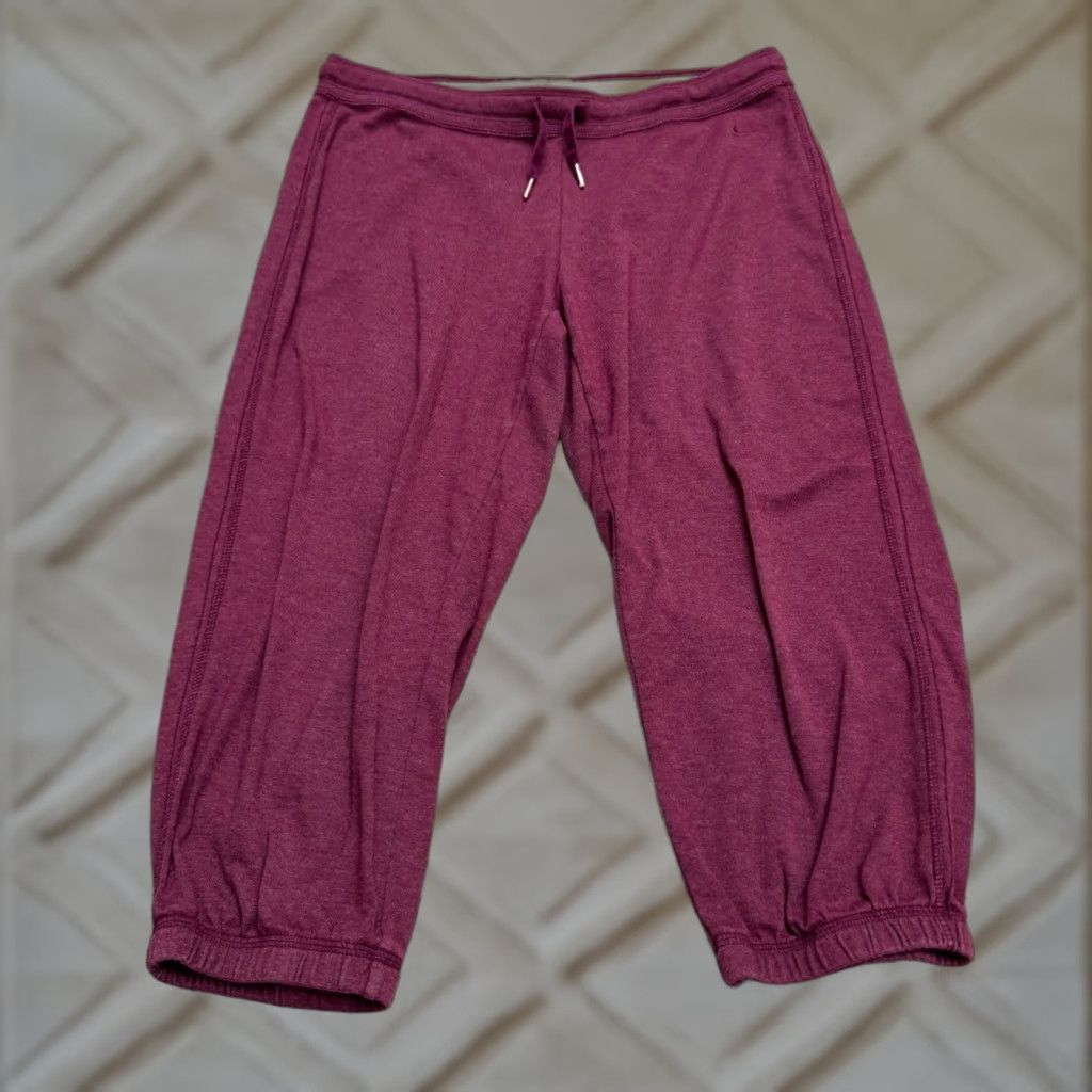 Nike Nike The Athletic Dept. Cropped Jogger Sweatpants Womens Small Maroon 30x20 Size 28" / US 6 / IT 42 - 1 Thumbnail