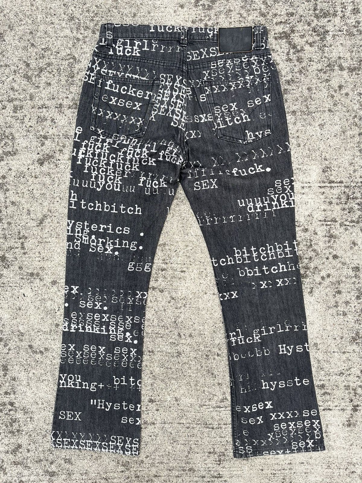 Hysteric Glamour 00s Hysteric Glamour Sex Denim archive y2k Size US 29 - 2 Thumbnail