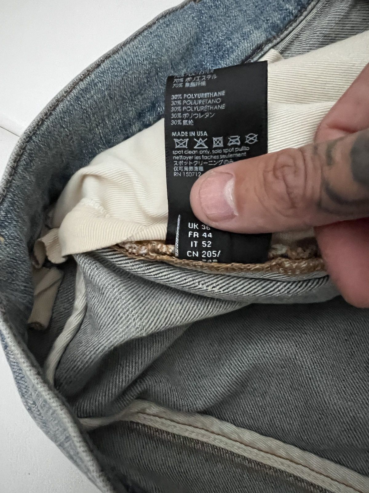 Amiri Amiri sky blue patch mx1 jeans 32 Size US 32 / EU 48 - 10 Thumbnail