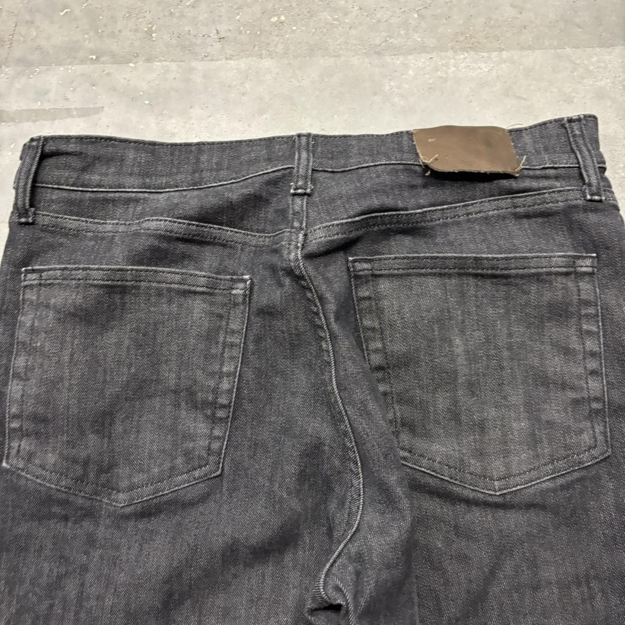 Japanese Brand × Vintage Crazy Y2K Black Dark Wash Grunge Essential Denim Jeans! Size US 33 - 7 Thumbnail