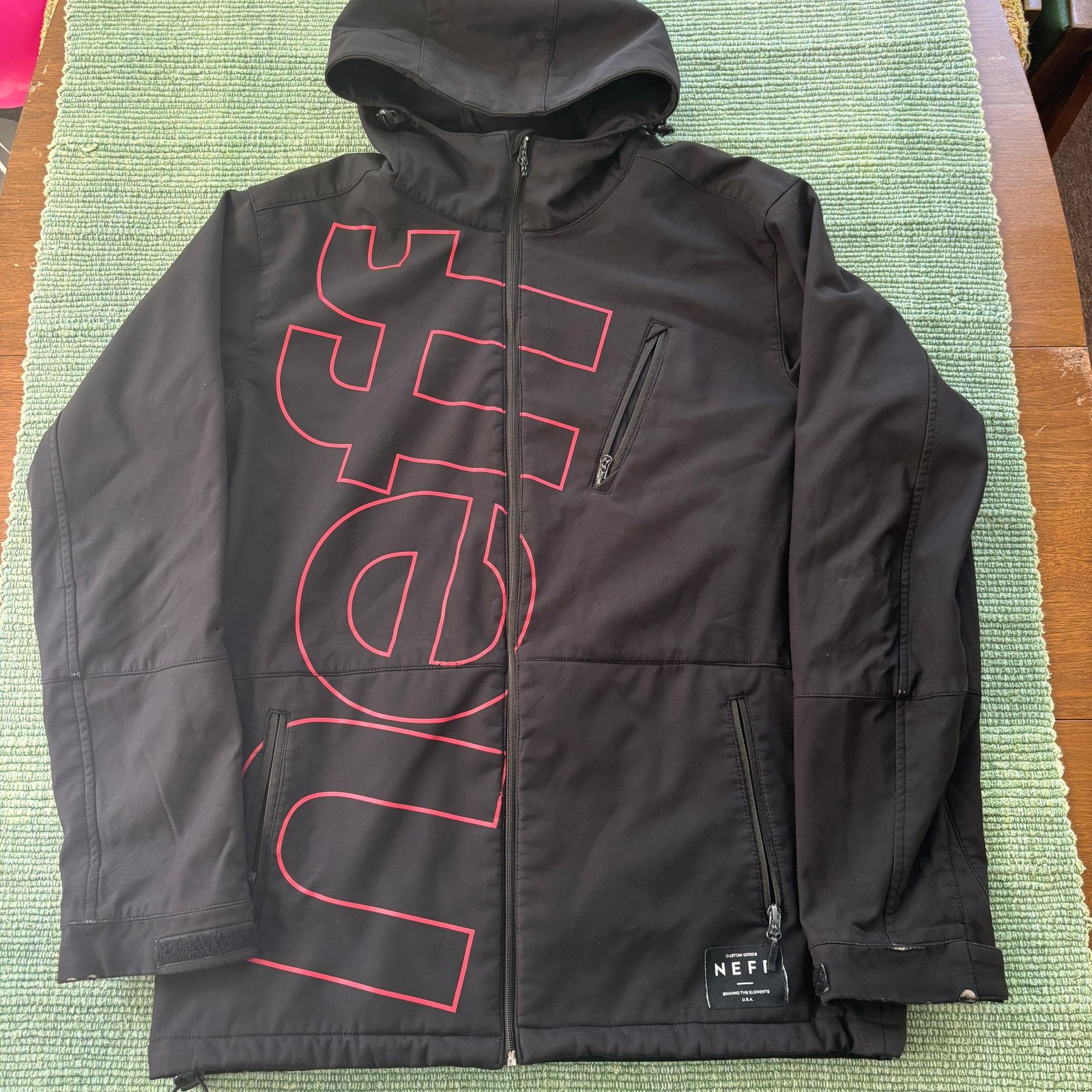 NEFF 2010s era Neff Black Snowboarding Jacket Sz L Good Condition Size US L / EU 52-54 / 3 - 1 Thumbnail