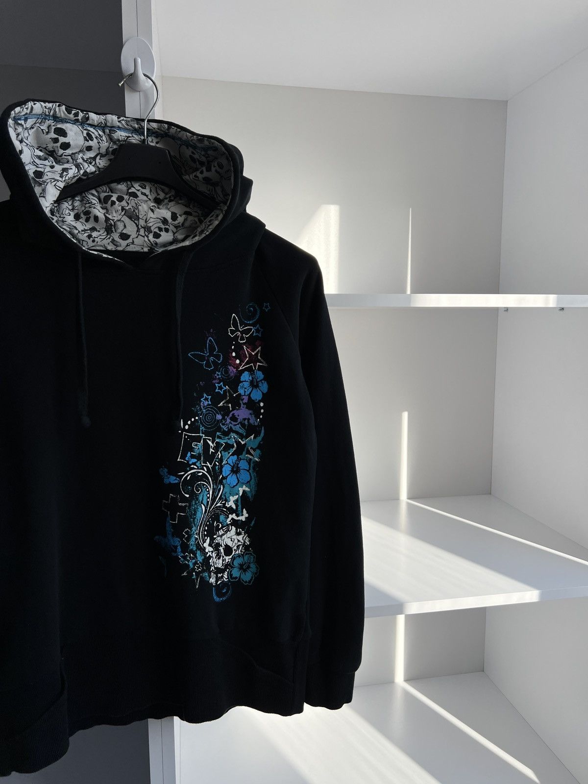 Japanese Brand × Vintage Vintage Women’s Ed Hardy Style Hoodie Size XL / US 12-14 / IT 48-50 - 4 Thumbnail