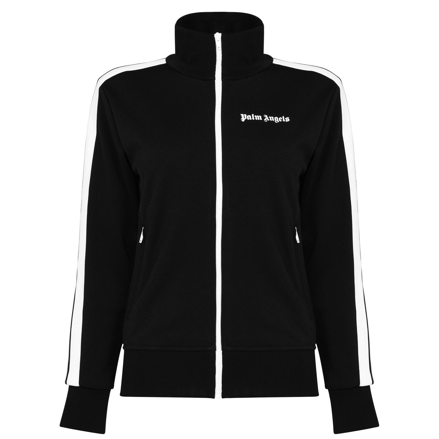 Palm Angels o1g2r1mq0325 Track Zip Jacket in Black & White Size XL / US 12-14 / IT 48-50 - 1 Thumbnail