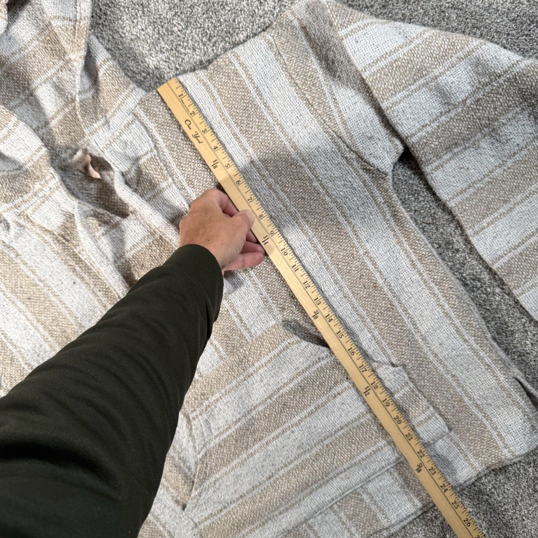 Vintage Baja Hoodie L Striped Woven Pullover Drug Rug Poncho Surfer Skater Festival Boho Mens Size US L / EU 52-54 / 3 - 3 Thumbnail
