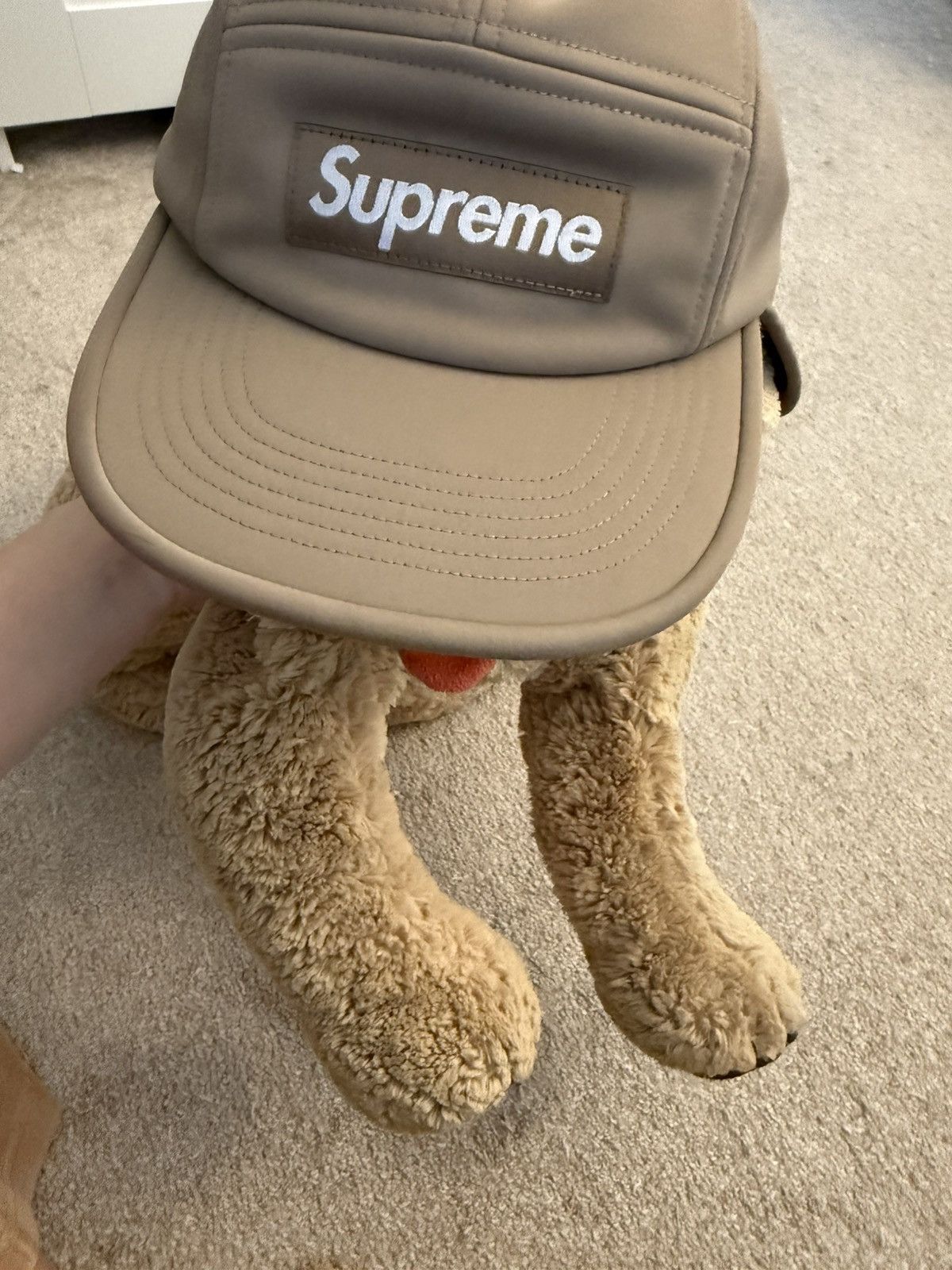 Supreme WINDSTOPPER Earflap Camp Cap (Taupe)
