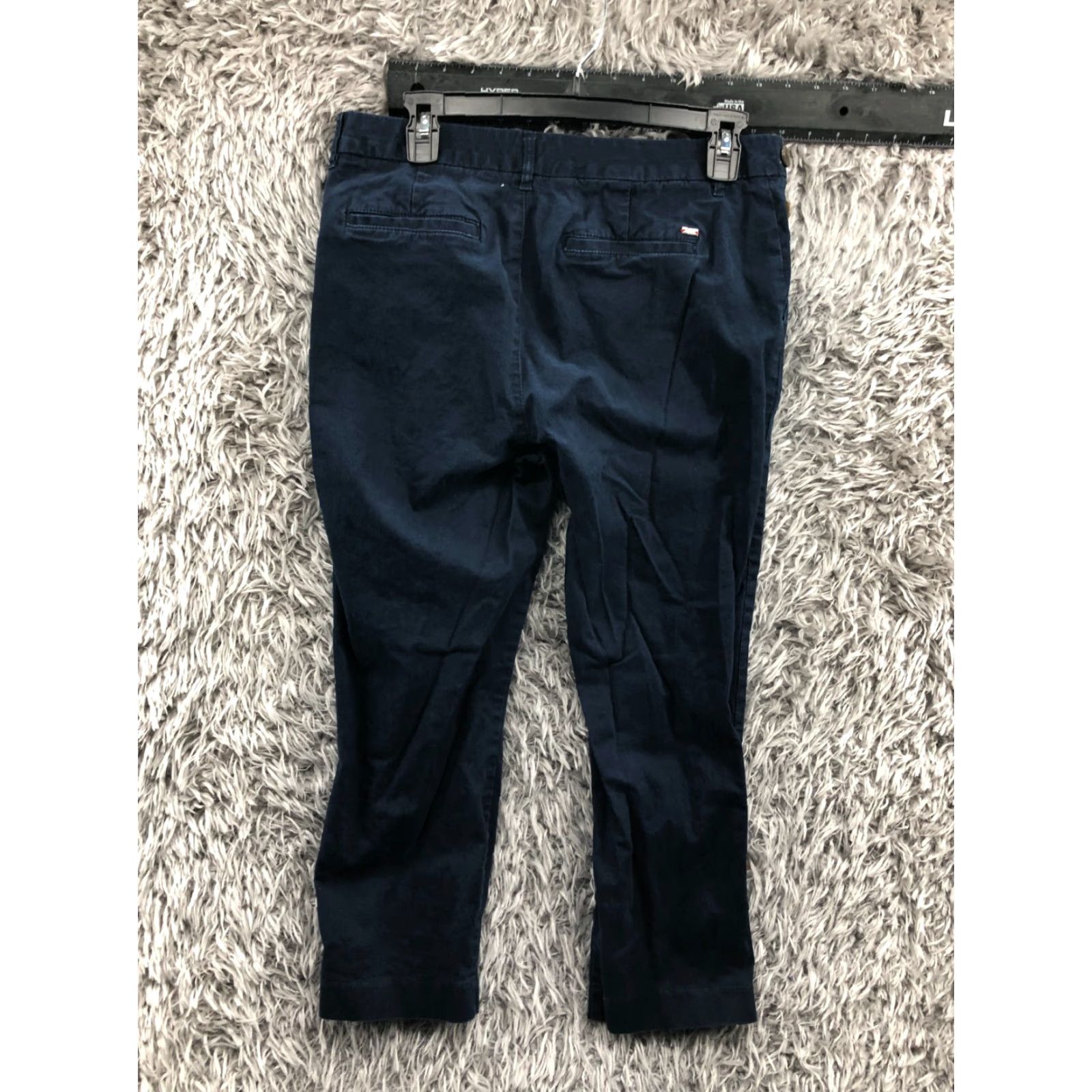 Tommy Hilfiger Tommy Hilfiger Slim Crop Chino Pants Womens Size 10 Mid Rise Blue Chino Everyday Wear Womens Size 32" / US 10 / IT 46 - 5 Thumbnail