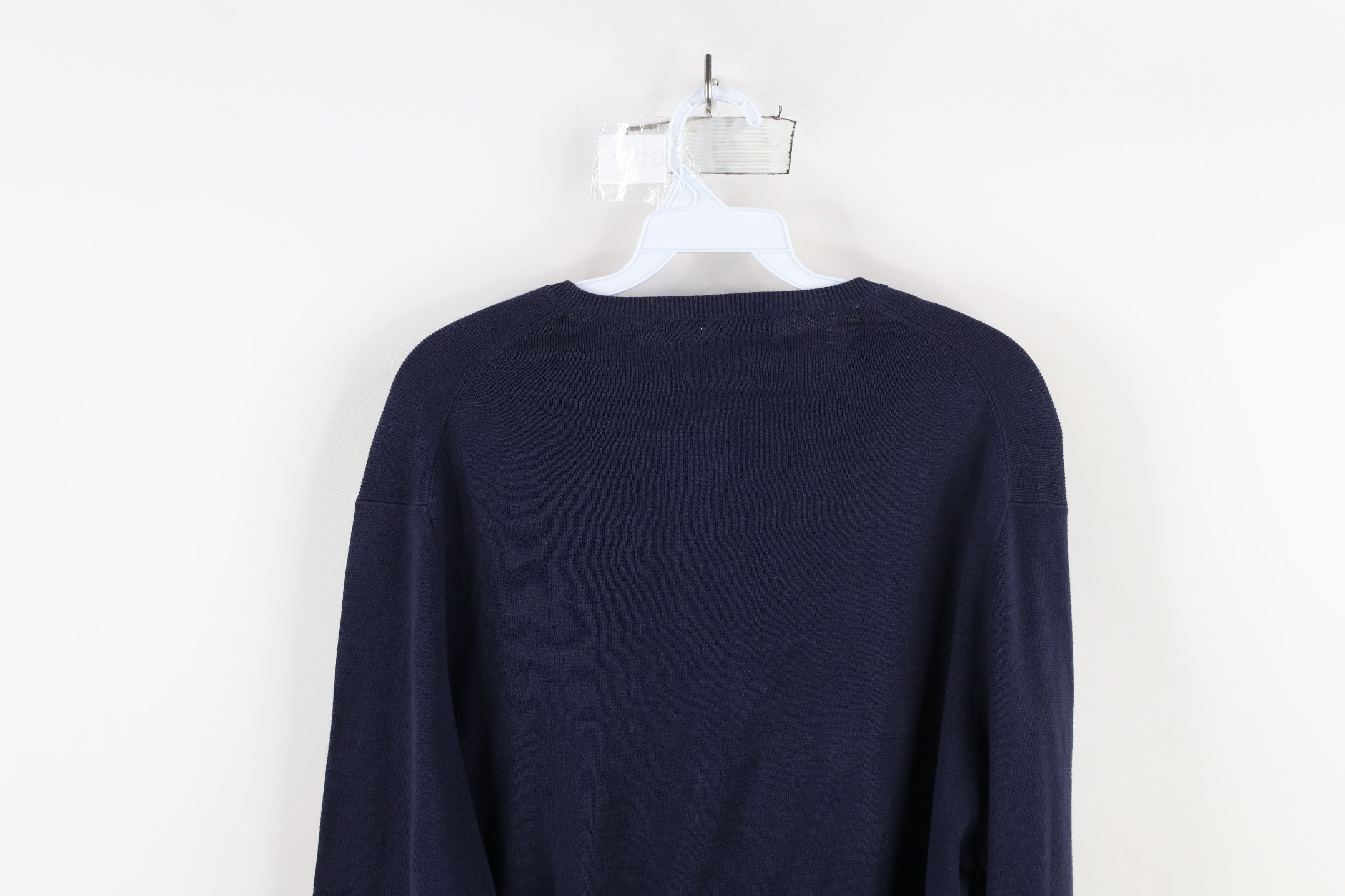 Ralph Lauren × Vintage Vintage 90s Ralph Lauren Pima Cotton Knit V-Neck Sweater Size US L / EU 52-54 / 3 - 9 Thumbnail