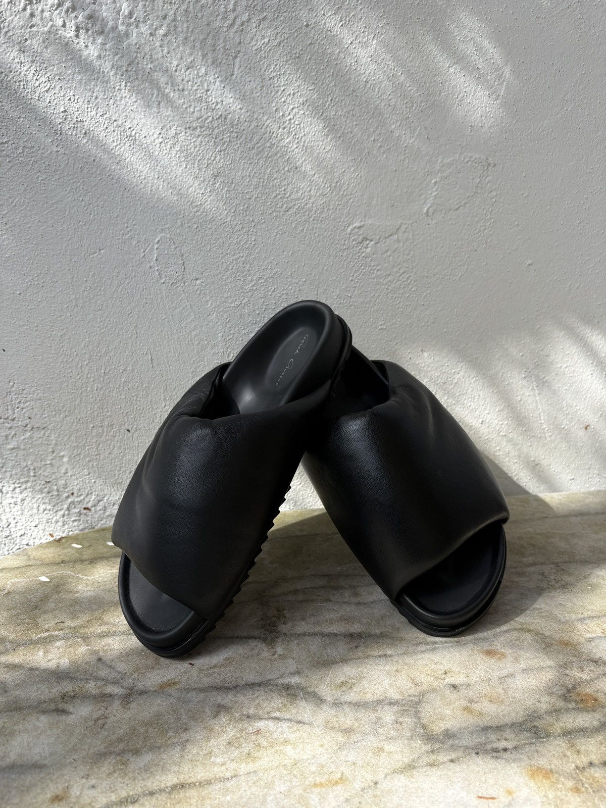 Rick Owens Rick Owens Leather Slippers Size US 8 / EU 41 - 1 Thumbnail