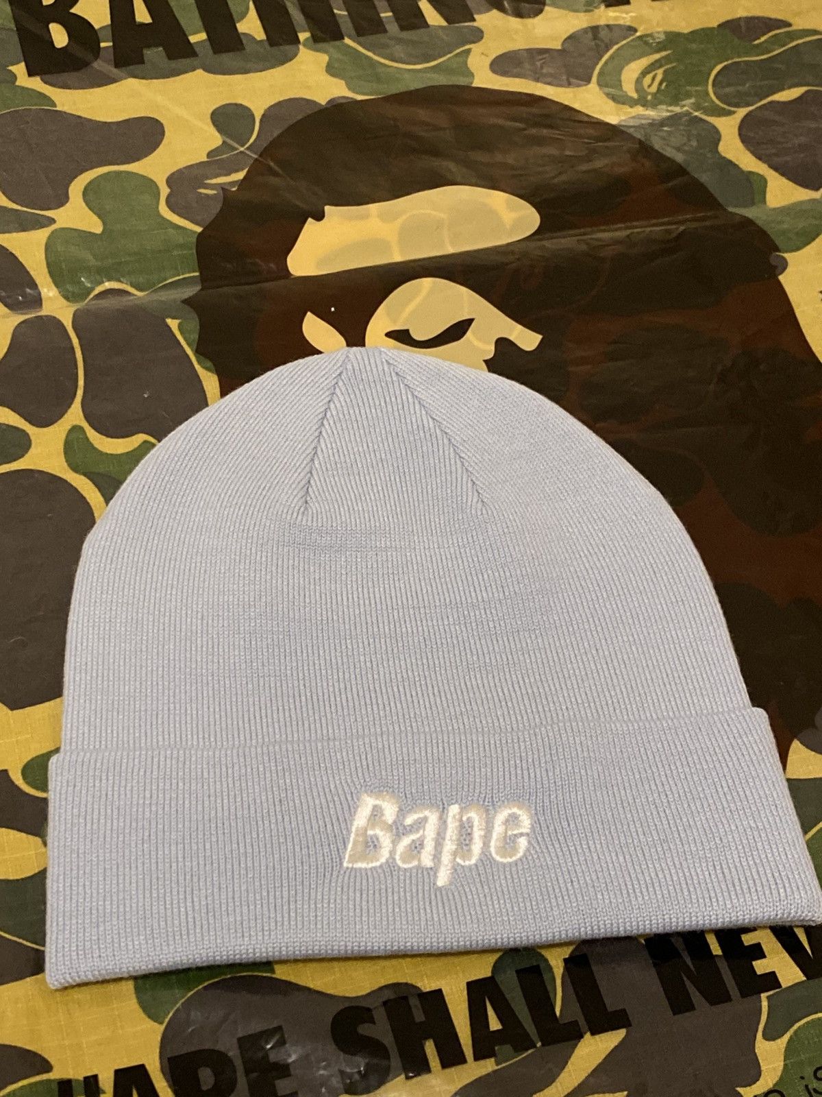 Bape Bape Spell Out Beanie Size ONE SIZE - 1 Thumbnail