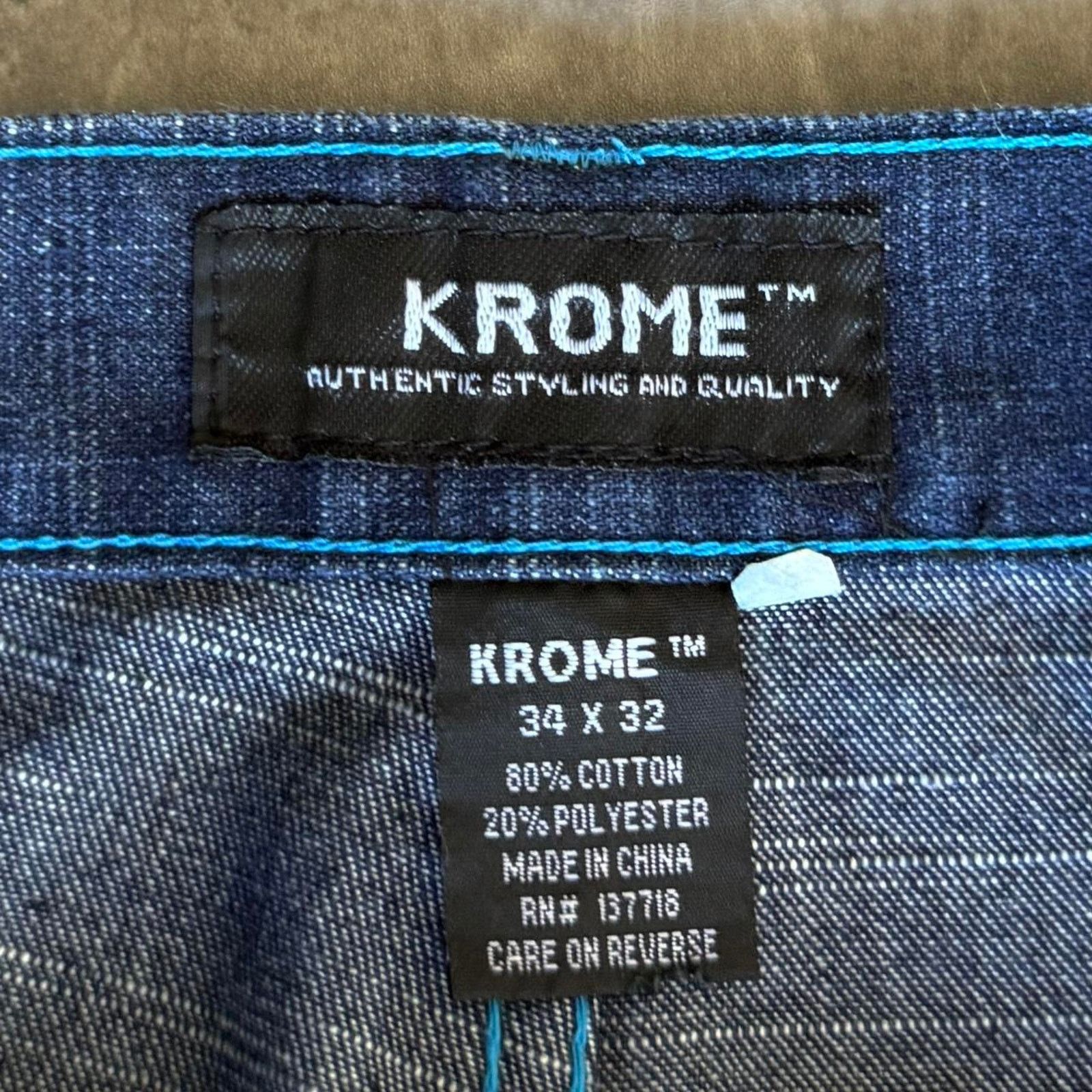 JNCO × Southpole × Vintage Vintage Y2K Baggy KROME Rap Style Graphic Streetwear Jeans Size US 34 / EU 50 - 5 Thumbnail
