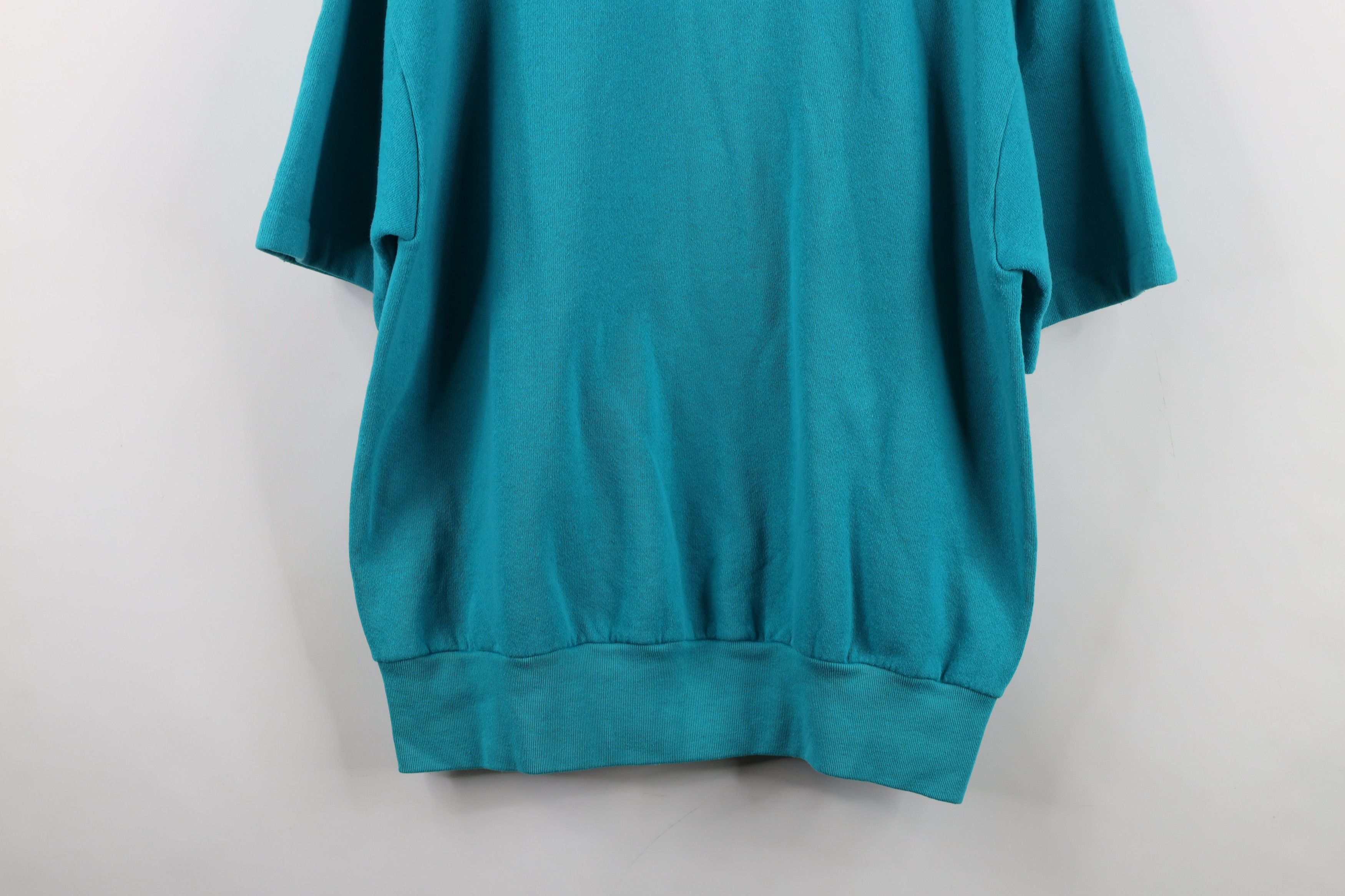 Vintage Vintage 90s Streetwear Blank Short Sleeve Sweatshirt USA Size US L / EU 52-54 / 3 - 10 Thumbnail
