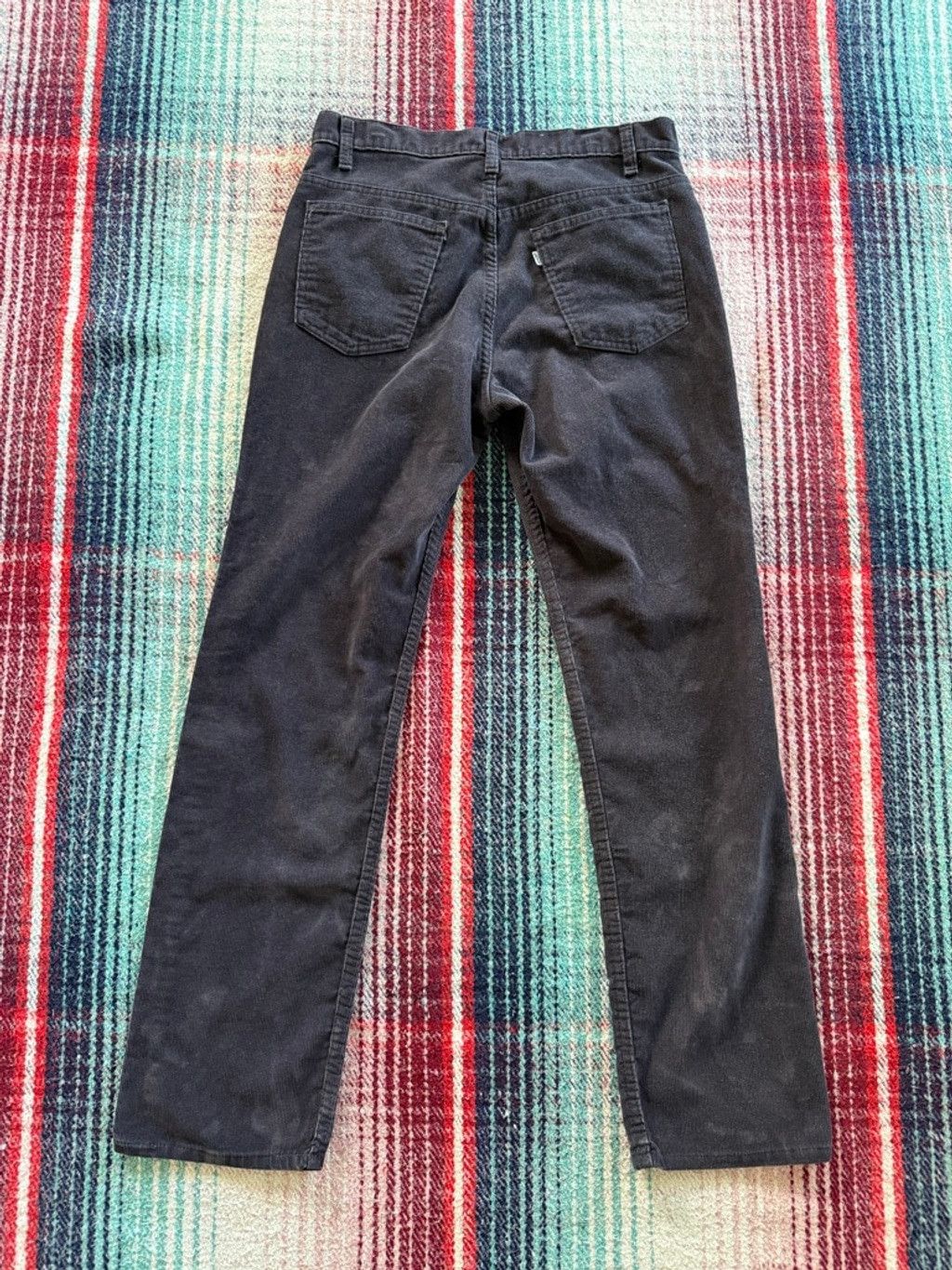 Levi's Vintage Levi's Black Over-dyed Straight Fit Corduroy Pants 3 Size US 34 / EU 50 - 3 Thumbnail