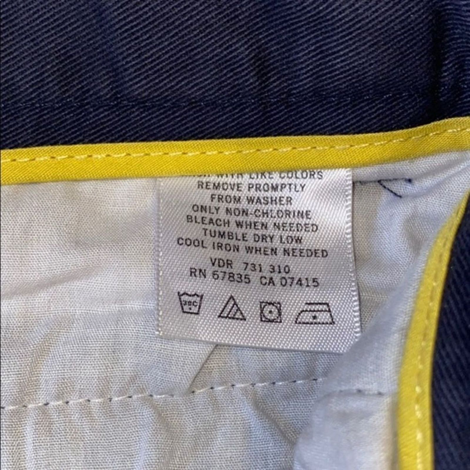 Nautica Nautica Navy Blue Chinos Trouser | Sz 34W x 30L Size US 34 / EU 50 - 6 Thumbnail