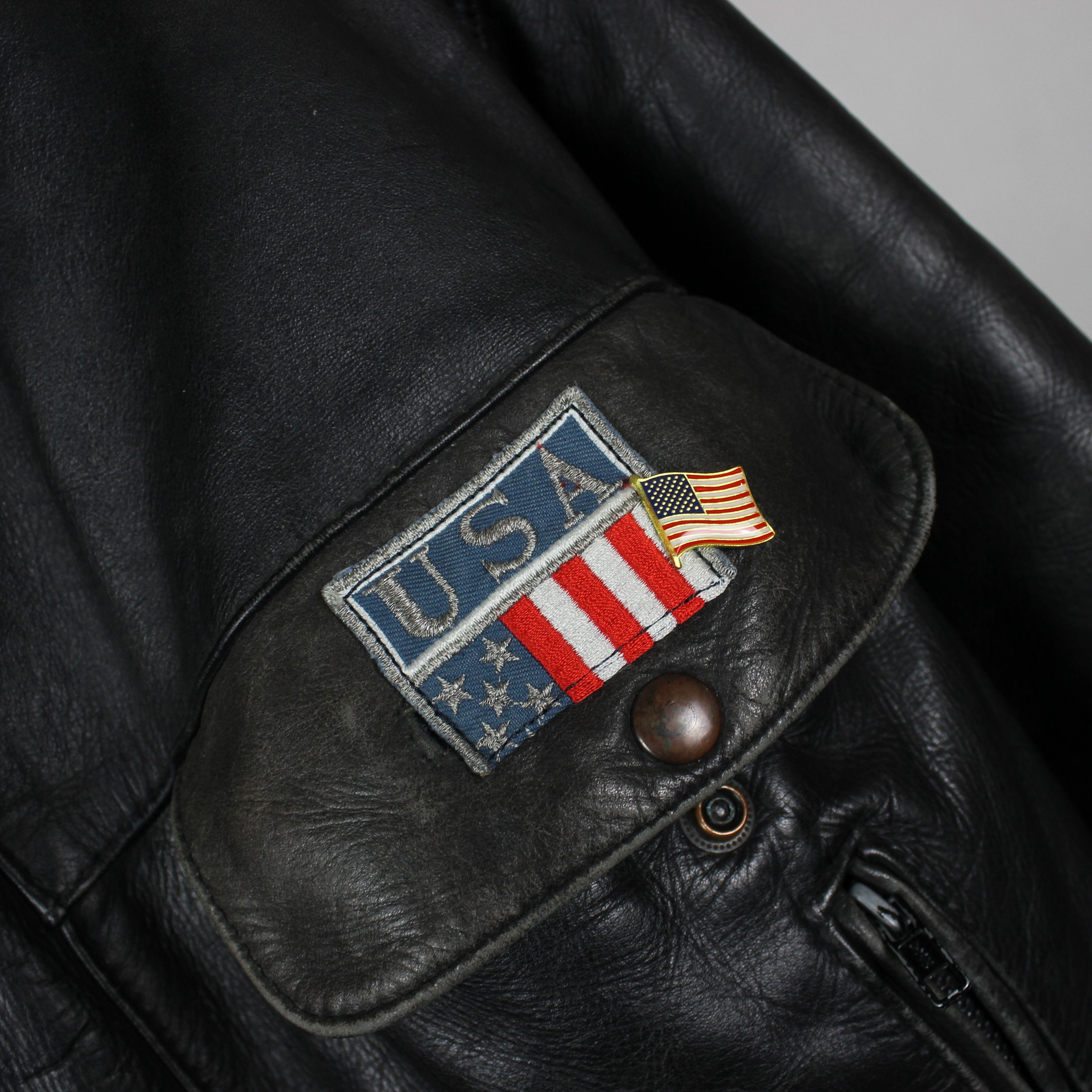 Vintage B52 pilot leather jacket heavy black S Size US S / EU 44-46 / 1 - 3 Thumbnail