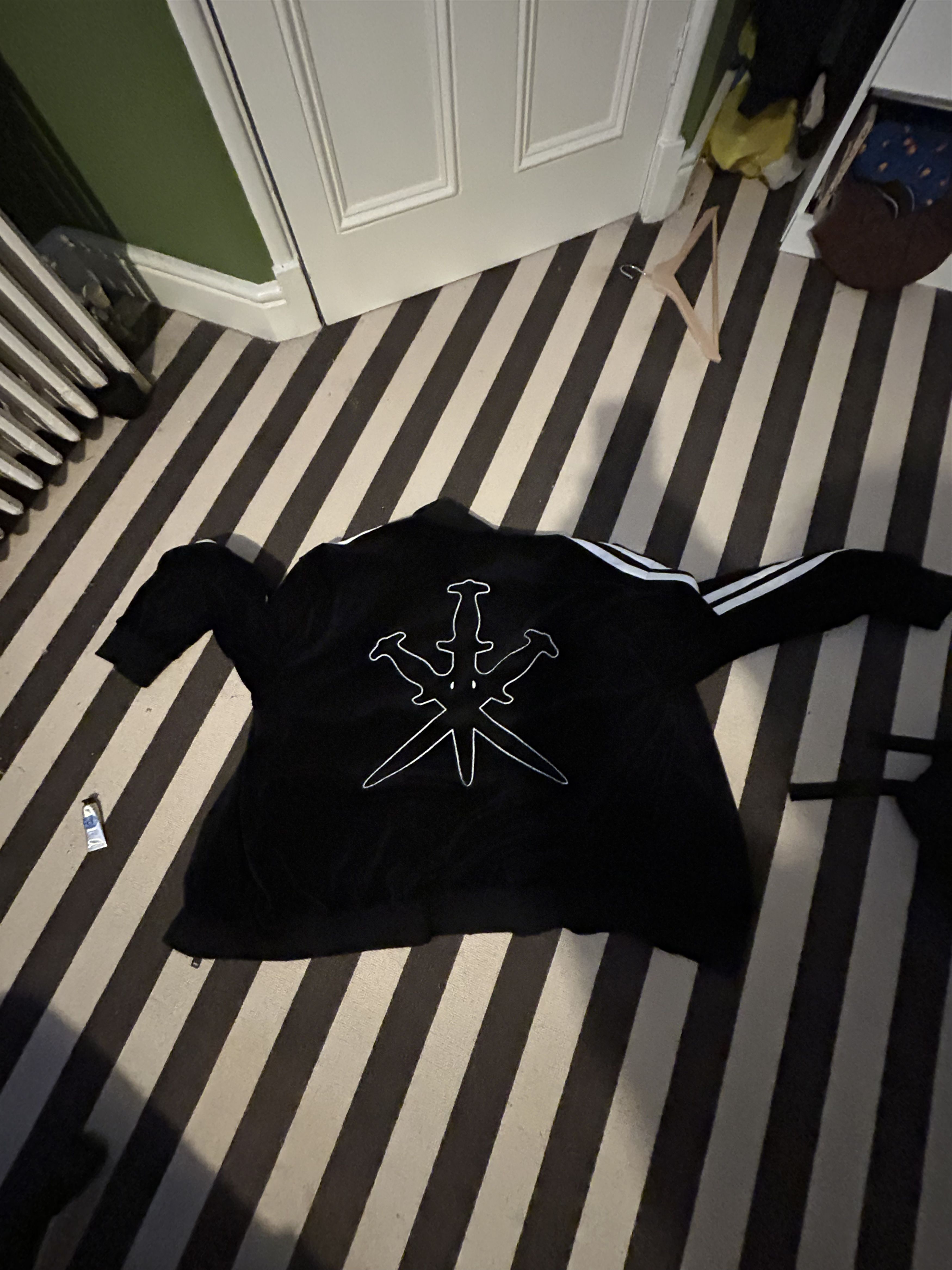 Unknown London UNKNOWN LONDON Black Velour Track Jacket Size US XL / EU 56 / 4 - 4 Thumbnail
