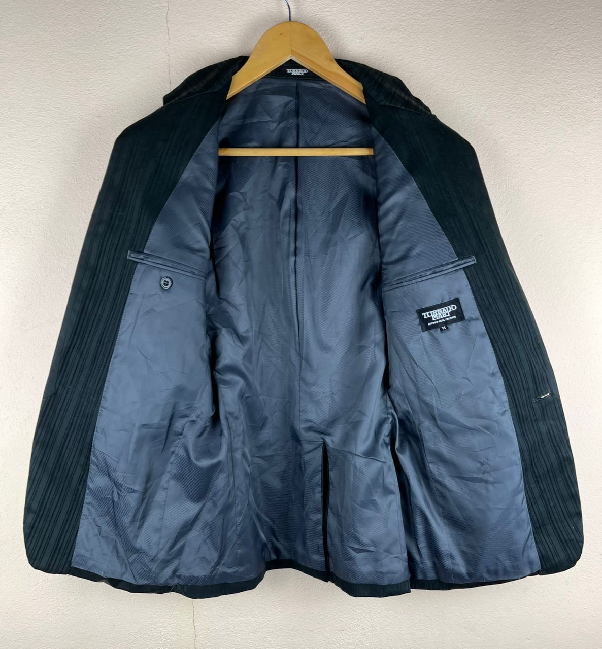 Designer × Japanese Brand × Tornado Mart Tornado Mart Linen Blazer Coat Size 46R - 8 Thumbnail