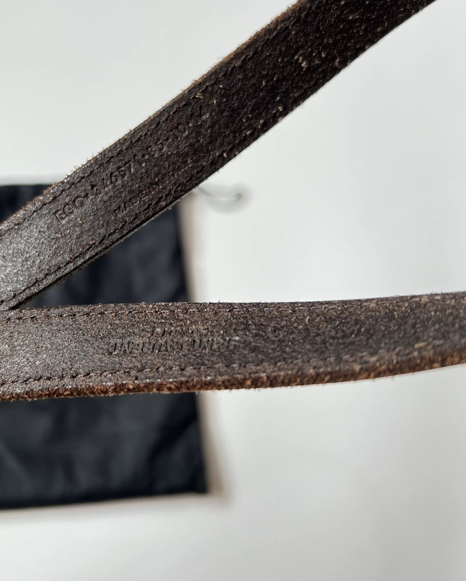 Saint Laurent Paris Saint Laurent SLP Carved Western Leather Belt 85cm Tan Size ONE SIZE - 5 Thumbnail