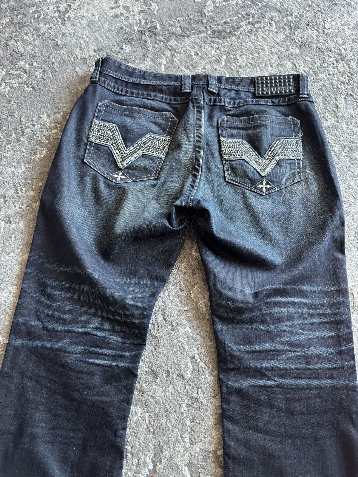 Affliction Vintage Y2K Affliction Ace Jeans cyber grunge goth Size US 36 / EU 52 - 2 Thumbnail