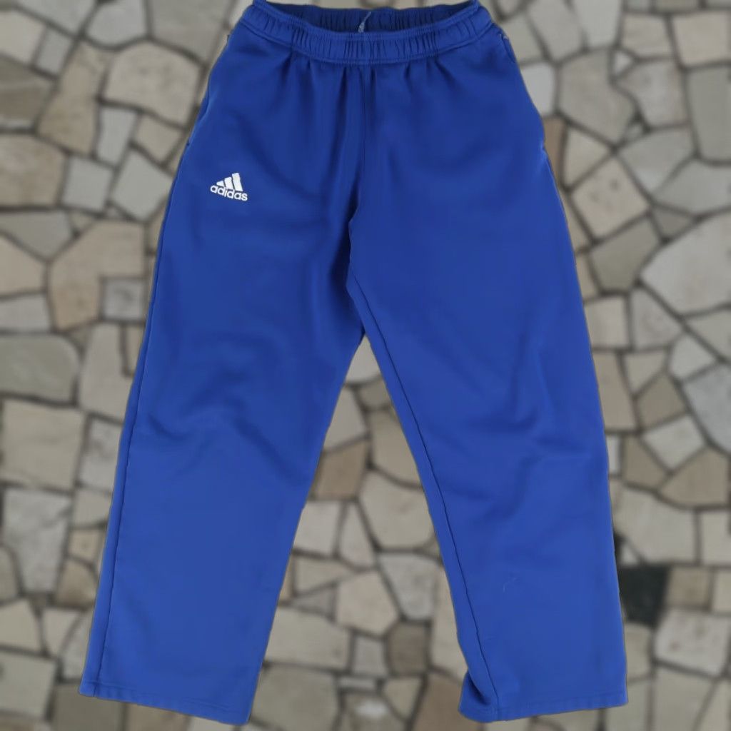 Adidas Adidas Climawarm Sweatpants Polyester Fleece Sweatpants Blue Men's S Size US 29 - 1 Thumbnail