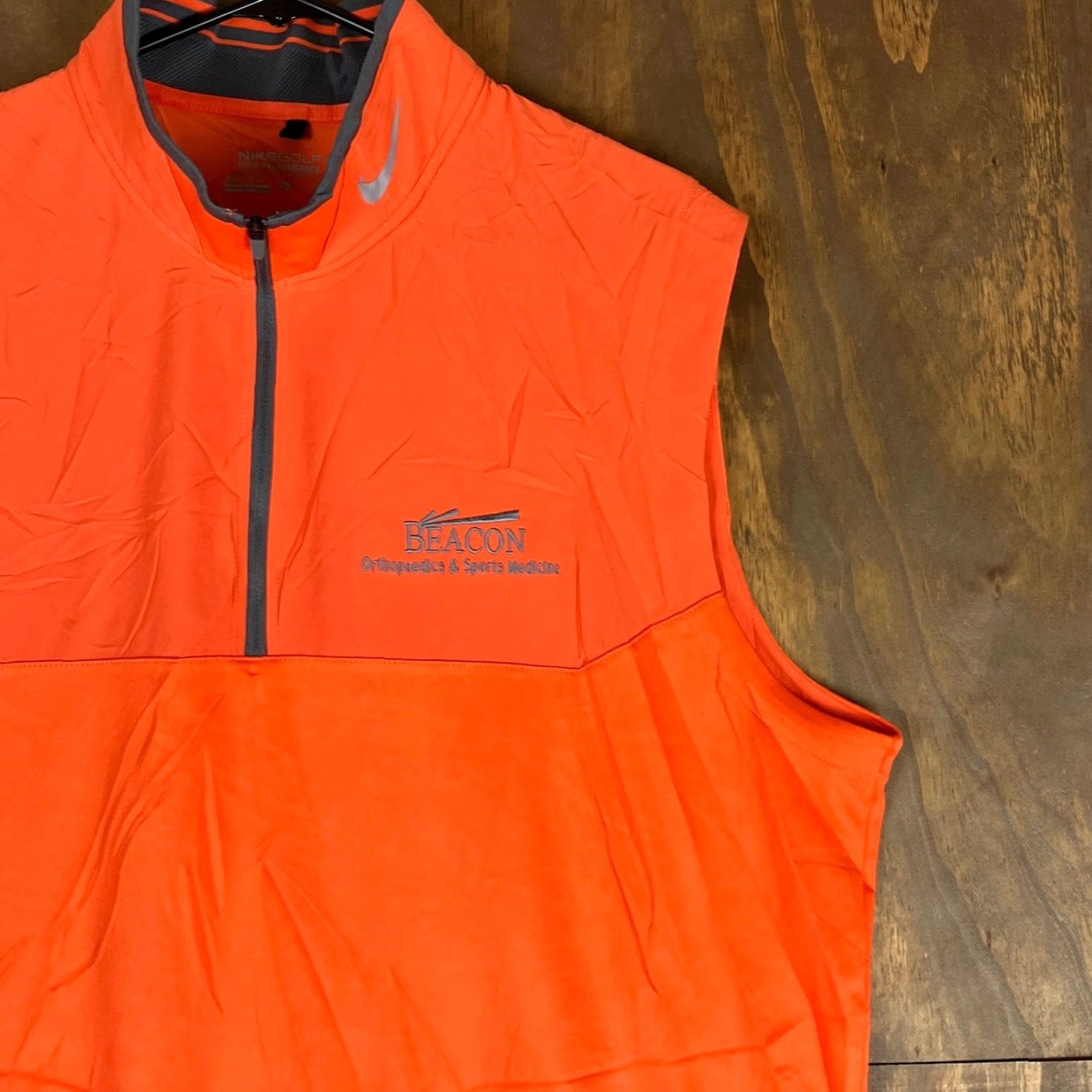 Nike Nike Golf Vest Mens Orange Beacon Dry Fit Tour Performance XL Stretch Sleeveless Polo? Size US XL / EU 56 / 4 - 5 Thumbnail