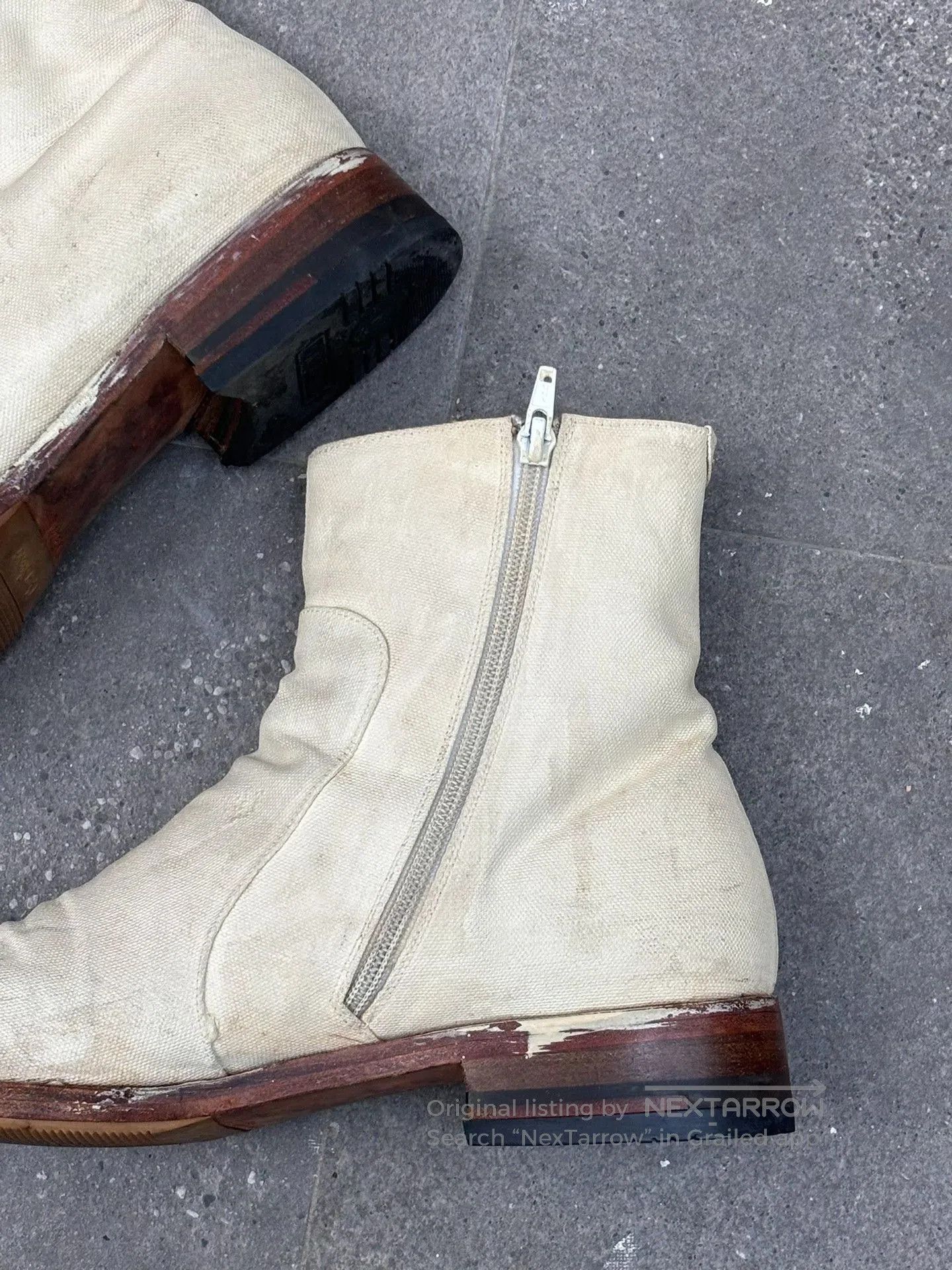 Maison Margiela Maison Martin Margiela 00's Painted Ankle Boots. Size US 10 / EU 43 - 4 Thumbnail