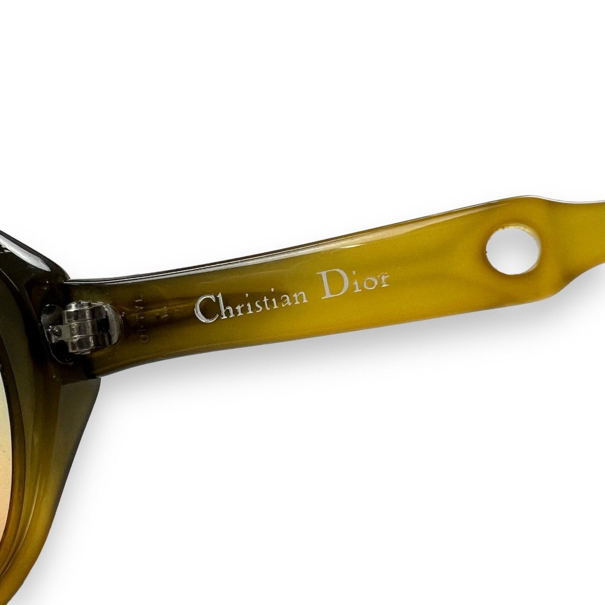 Dior Christian Dior Orange / Dark Green Sunglasses Gradient Lens Size ONE SIZE - 5 Thumbnail