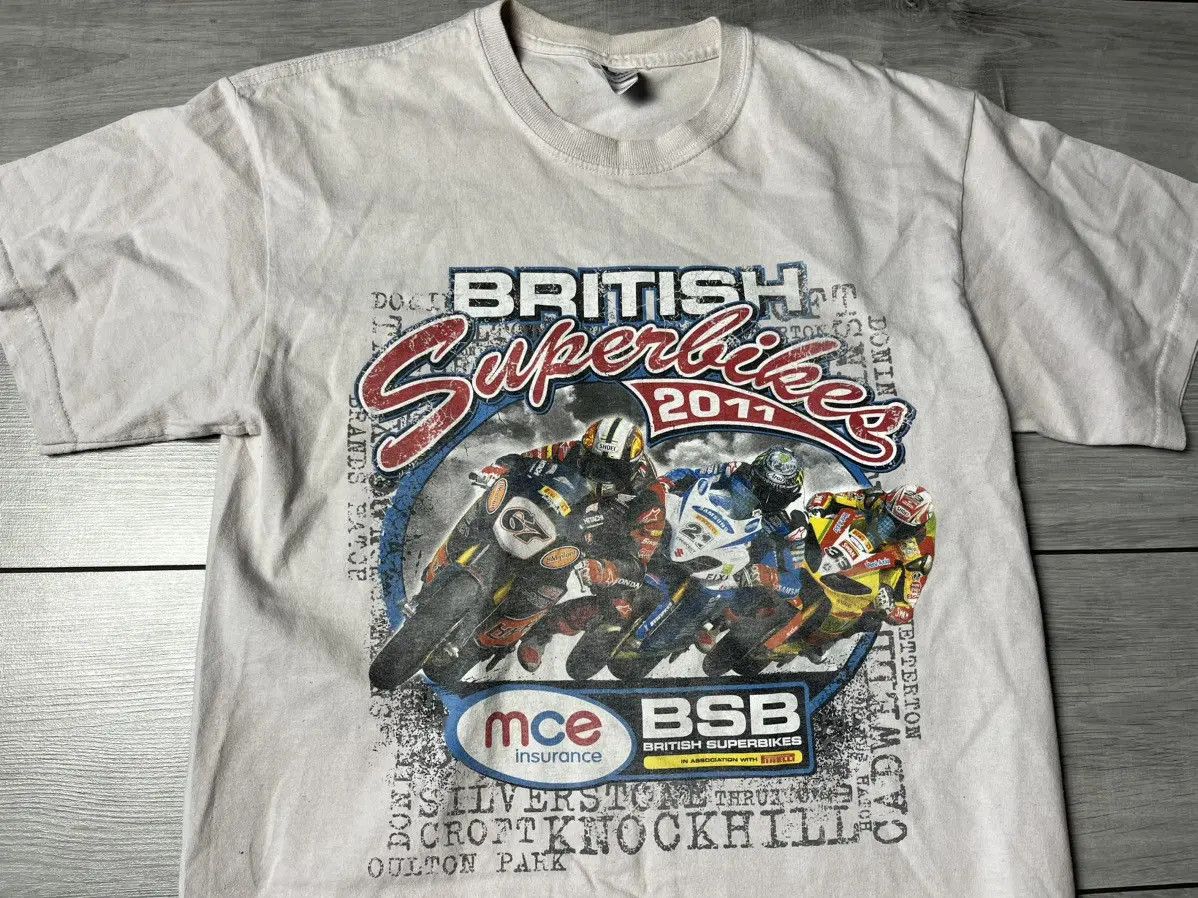 Band Tees Racing British superbikes tshirt size Medium Size US M / EU 48-50 / 2 - 3 Thumbnail