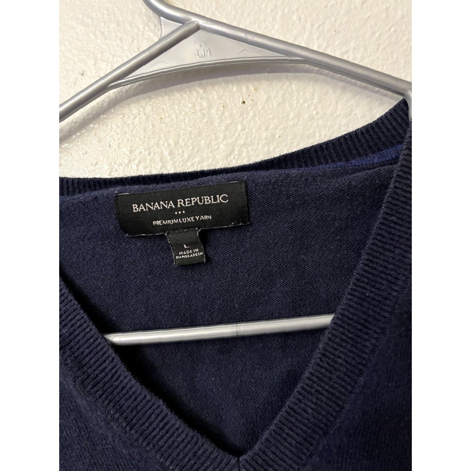 Banana Republic Banana Republic Sweater Men L Blue Premium Luxe Yarn Crew Neck Long Sleeve Knit Pullover Size L Size US L / EU 52-54 / 3 - 2 Thumbnail