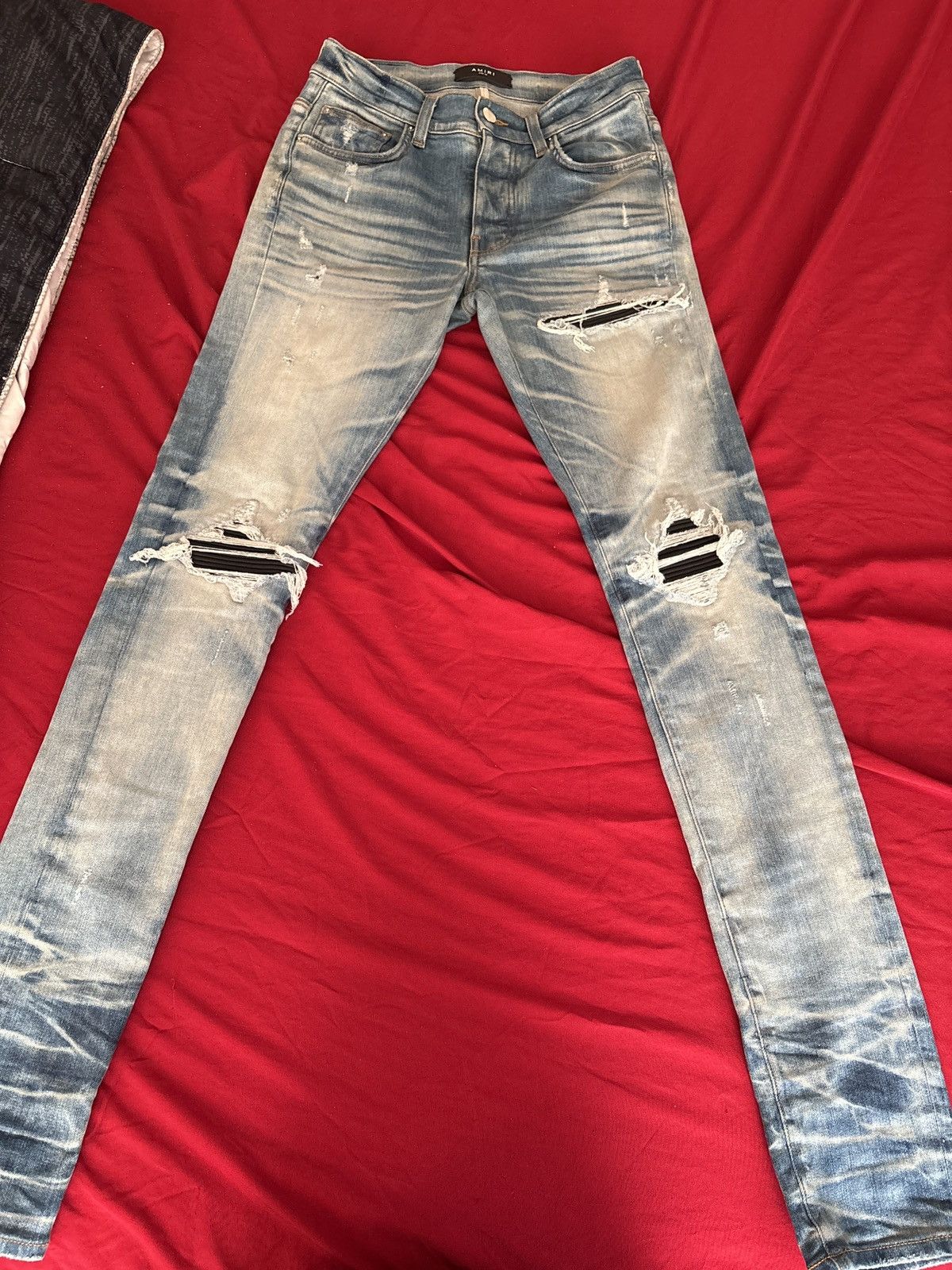 Amiri Blue with black patch Size US 28 / EU 44 - 1 Thumbnail
