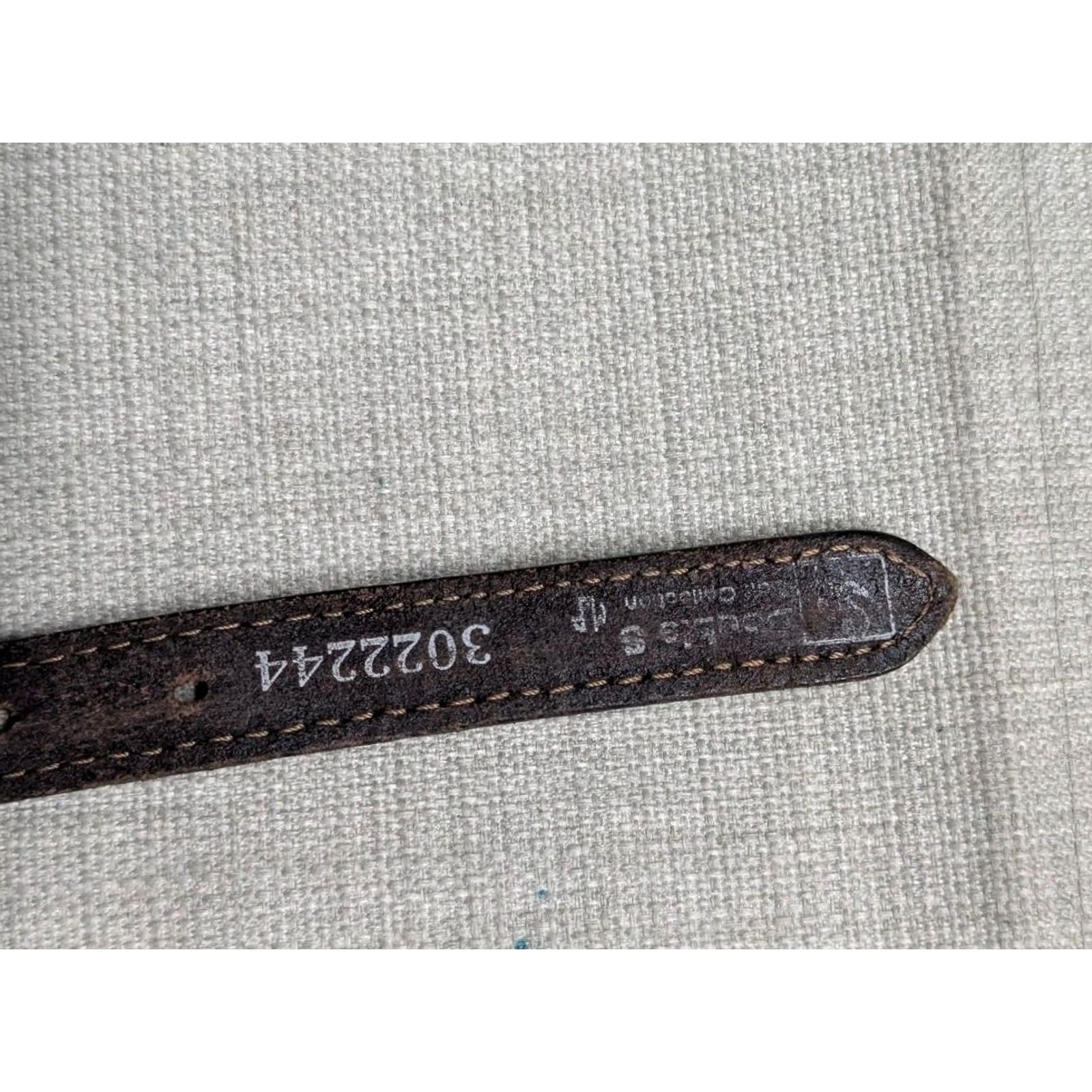 Vintage VINTAGE CONCHO buckle belt WESTERN handcrafted 26 brown COWHIDE leather COWBOY belt Women Size ONE SIZE - 4 Thumbnail