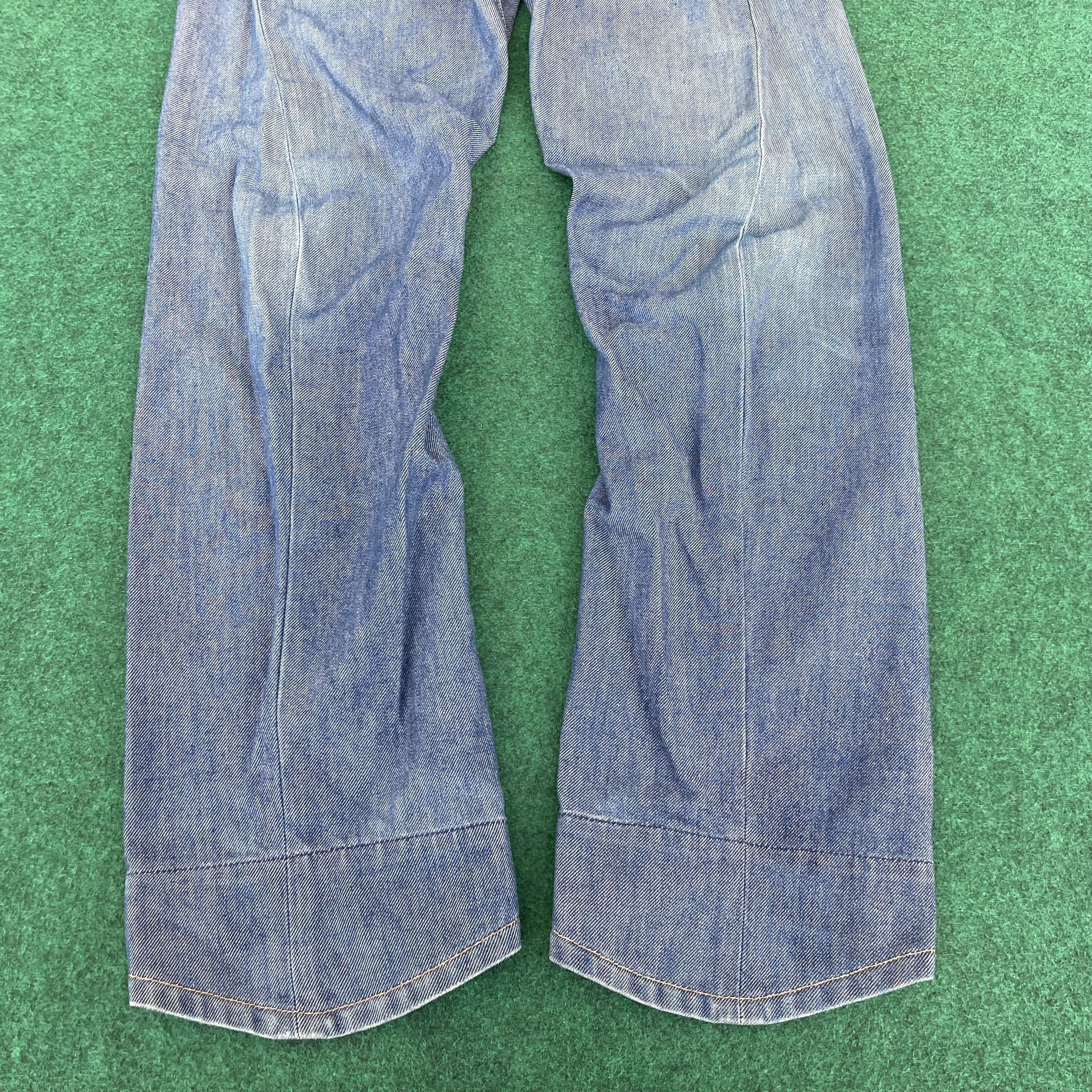 Levi's × Vintage 28x31 Vtg Levis Engineered Kimura Blue Denim Button Jeans Size US 28 / EU 44 - 8 Thumbnail
