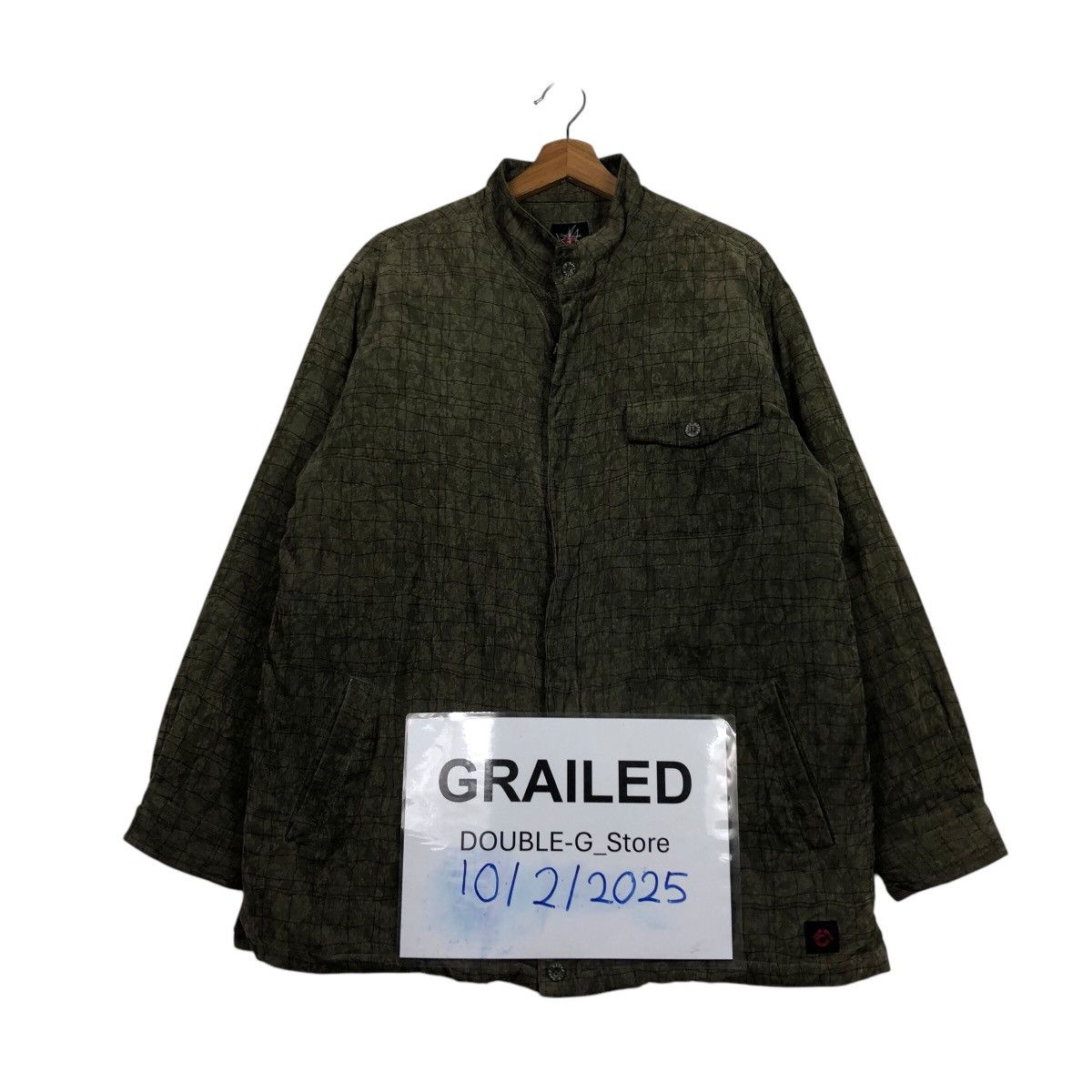 Japanese Brand Capo Di Pazzo Minimalist Stand-Neck Quilted Coat Size US L / EU 52-54 / 3 - 1 Thumbnail