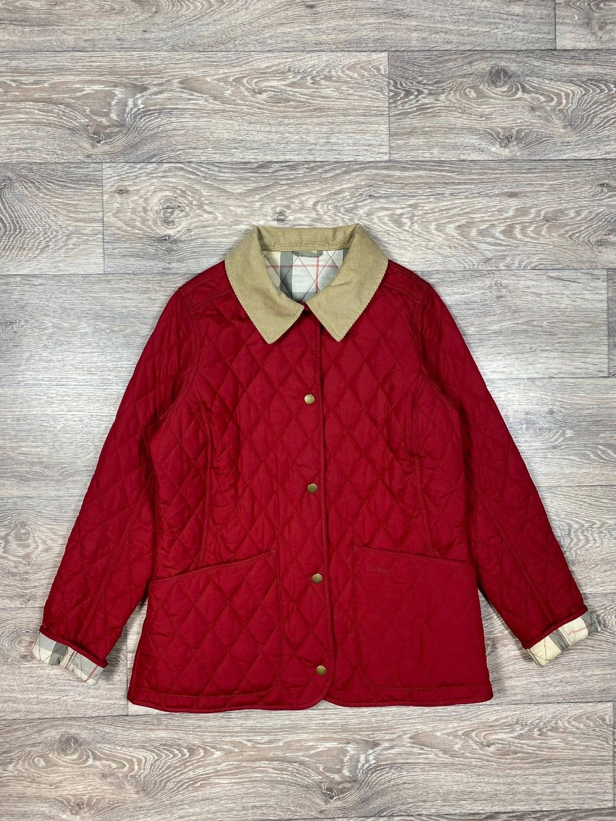 Barbour Barbour Women's Annandale Quilted Jacket Red Dress Tartan Size XL / US 12-14 / IT 48-50 - 3 Thumbnail