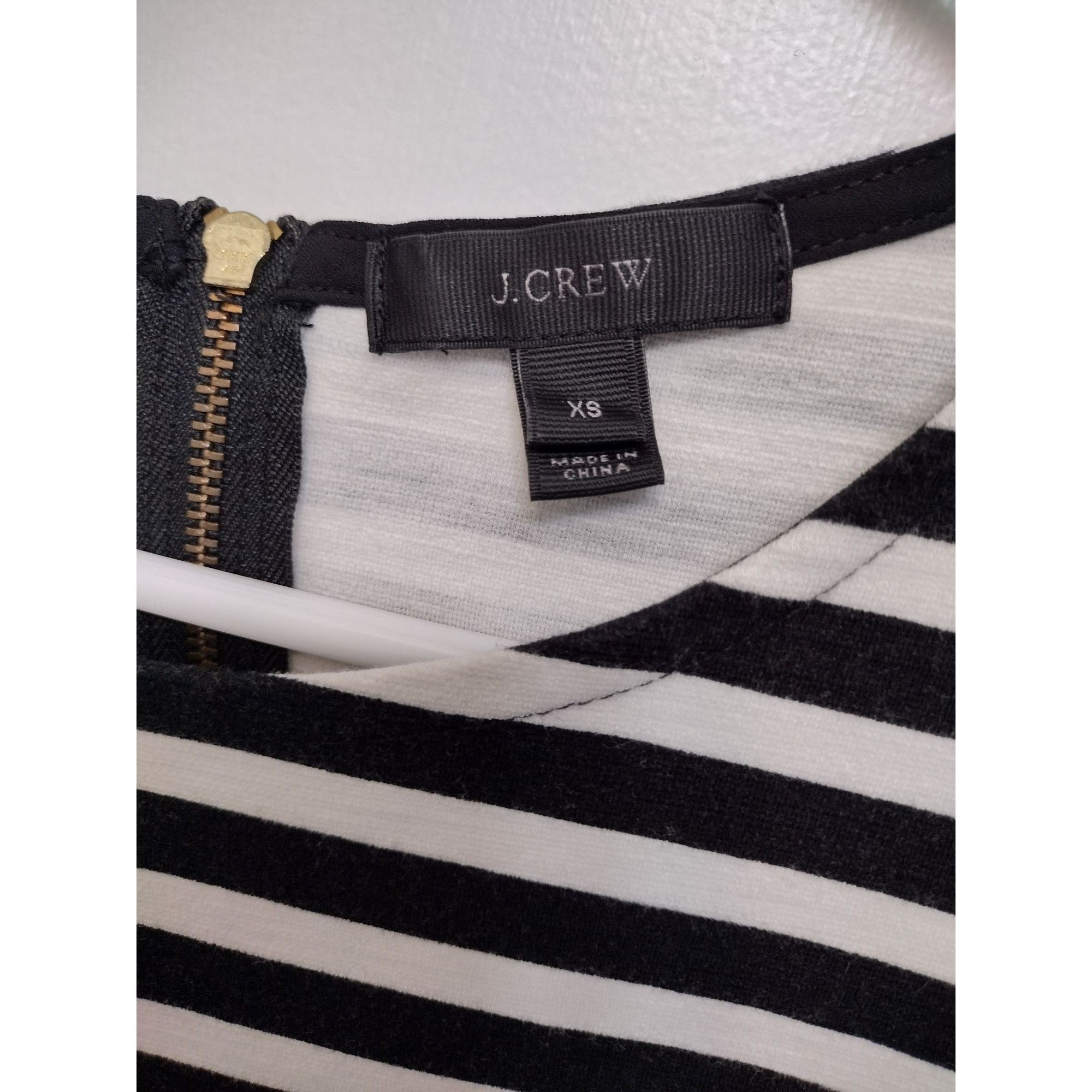 J.Crew J. Crew XS Black & White Striped Dress Size XS / US 0-2 / IT 36-38 - 3 Thumbnail