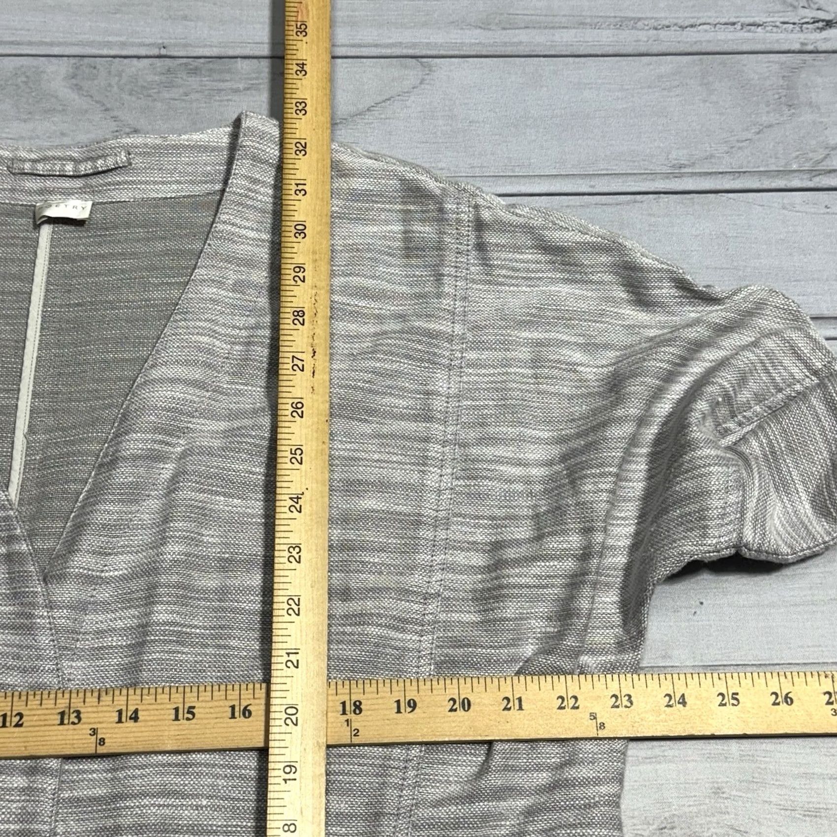 Vintage Poetry Cardigan Sweater Jacket Longline Pockets Gray 12 US Womens Casual Travel Workwear Vintage No Size XL / US 12-14 / IT 48-50 - 5 Thumbnail