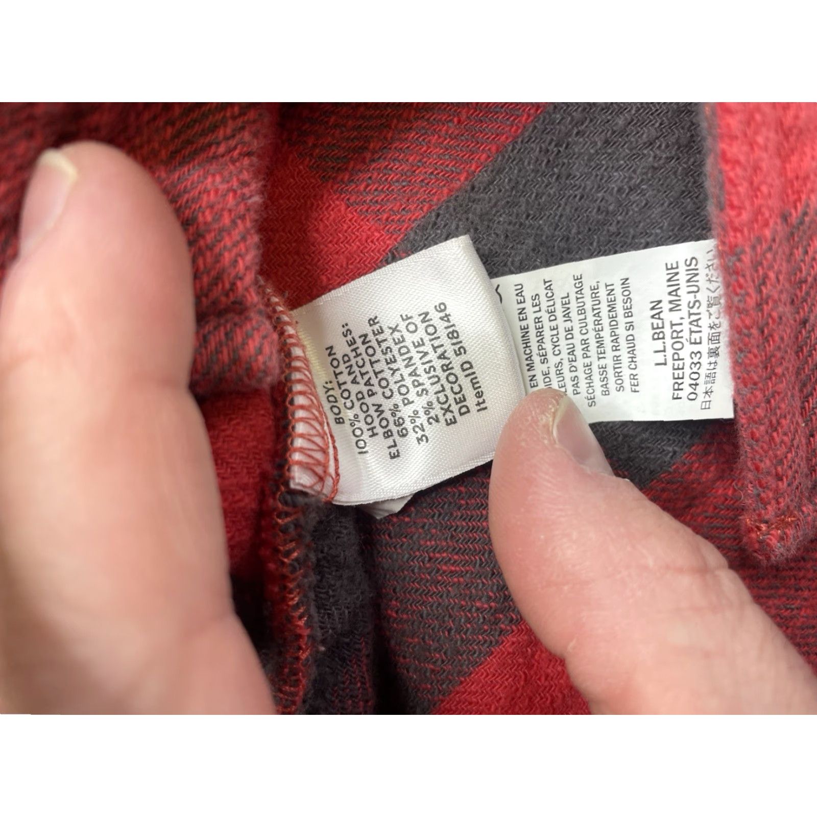 Vintage LL Bean Signature Hooded Shirt Mens Large Slim Plaid Heritage Textured Flannel Shirt Size US L / EU 52-54 / 3 - 4 Thumbnail