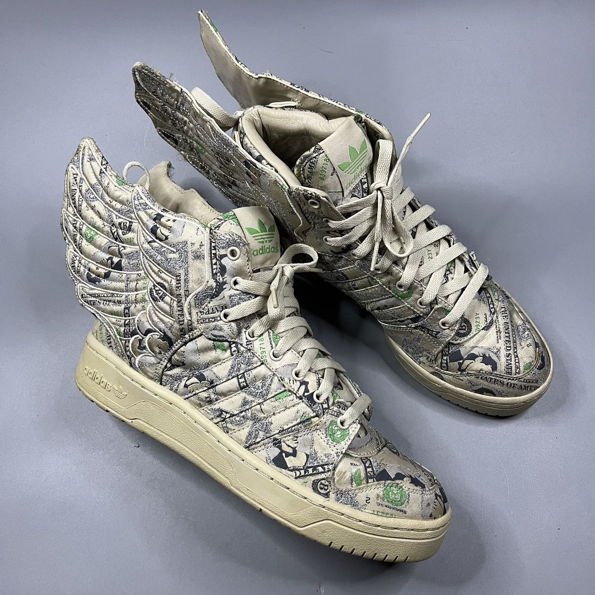 Adidas × Jeremy Scott Adidas Jeremy Scott Wings Money Hi Top Size US 9 / EU 42 - 1 Thumbnail