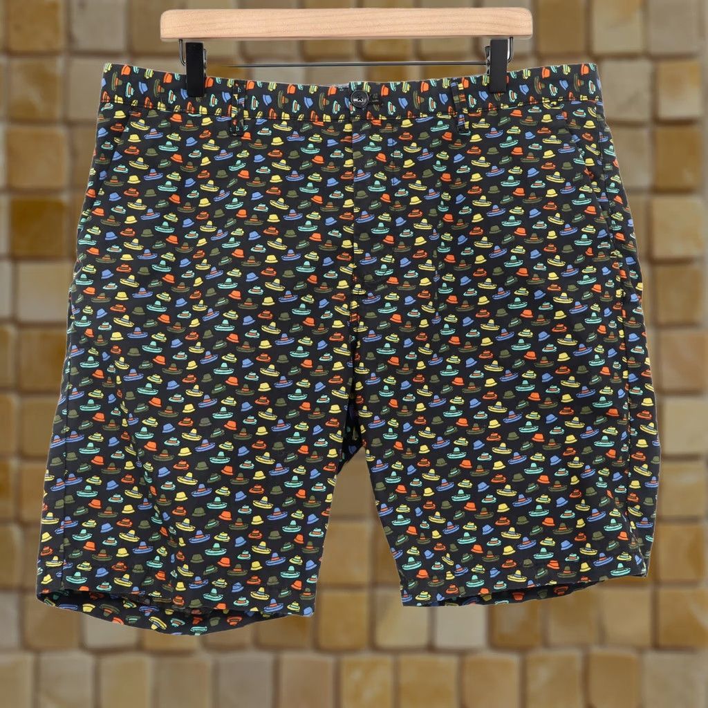 Scotch & Soda Scotch & Soda Men's Poolside Shorts Colorful Hats Print Sz 36 Size US 36 / EU 52 - 1 Thumbnail