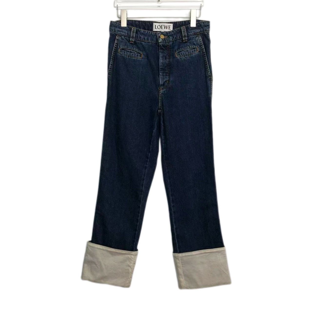 Loewe Loewe Blue Straight-Leg Casual Denim Pants K26WX Size 24" / US 00 / IT 34 - 1 Thumbnail