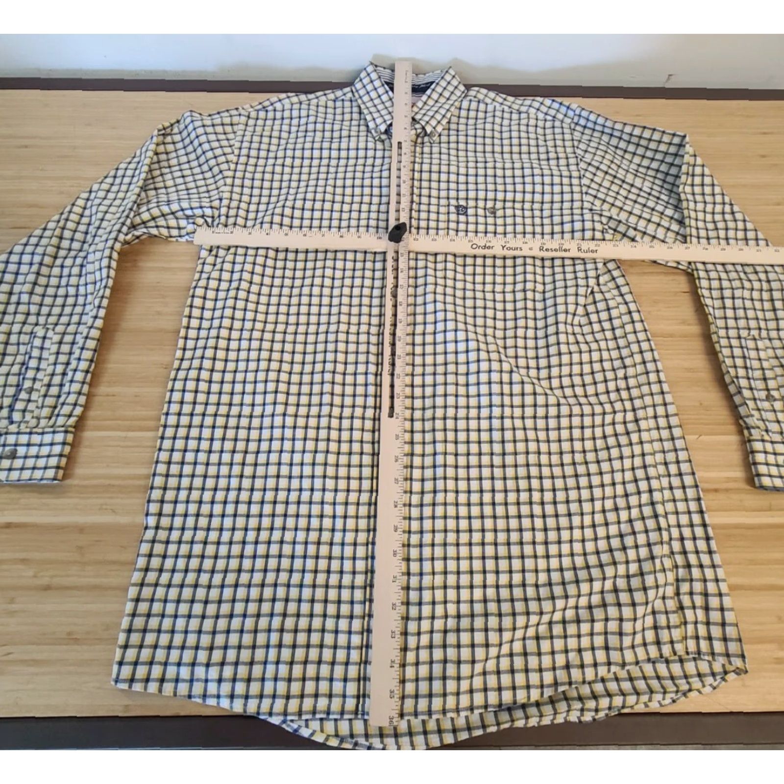 Wrangler George Strait Cowboy Cut Collection Wrangler Mens Shirt Plaid Button-Up Size US XXL / EU 58 / 5 - 4 Thumbnail