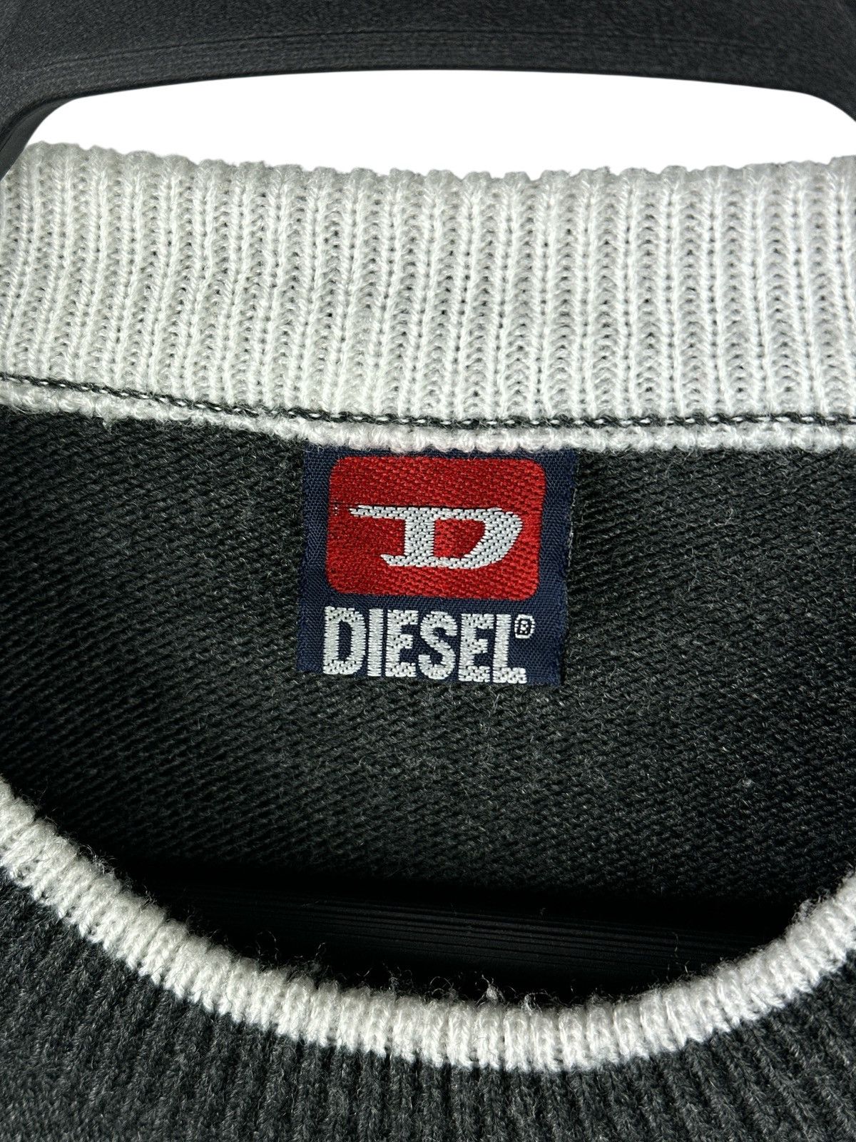 Diesel Vintage Y2K Diesel Baggy Knit Sweater Big Logo Size US L / EU 52-54 / 3 - 4 Thumbnail