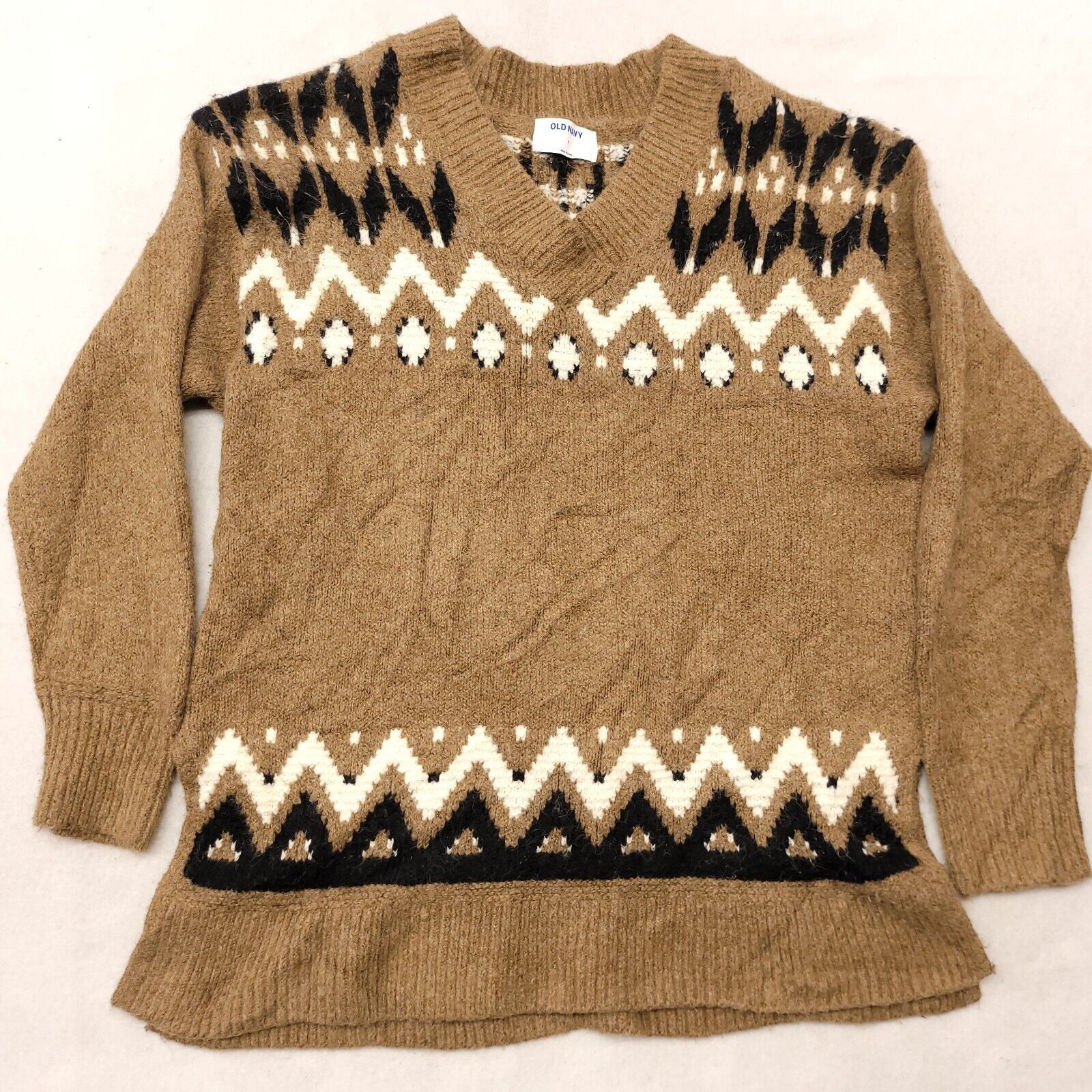 Old Navy Old Navy Long Sleeve Cotton Sweater Womens Size Small Brown Size S / US 4 / IT 40 - 2 Thumbnail