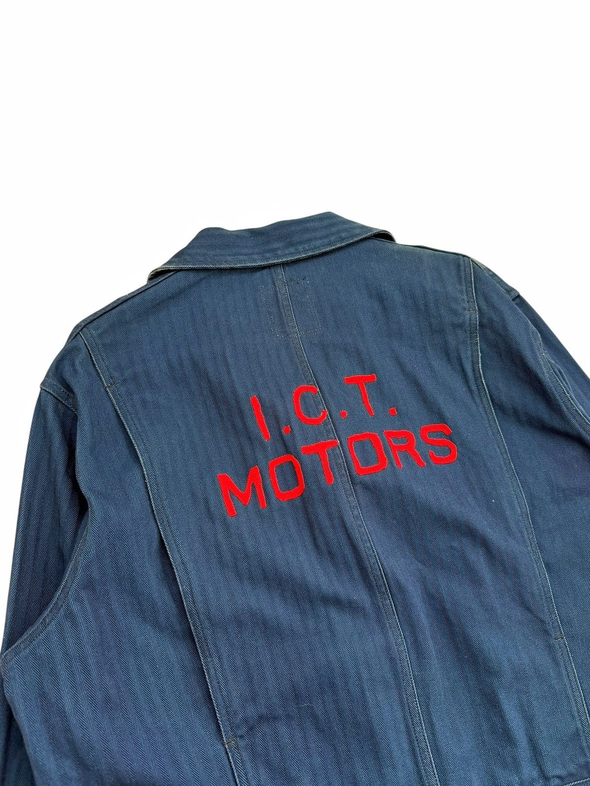 Visvim RARE sz4 ICT Motors Indigo Mechanic Coveralls Herringbone Size US 44 / EU 60 - 6 Thumbnail