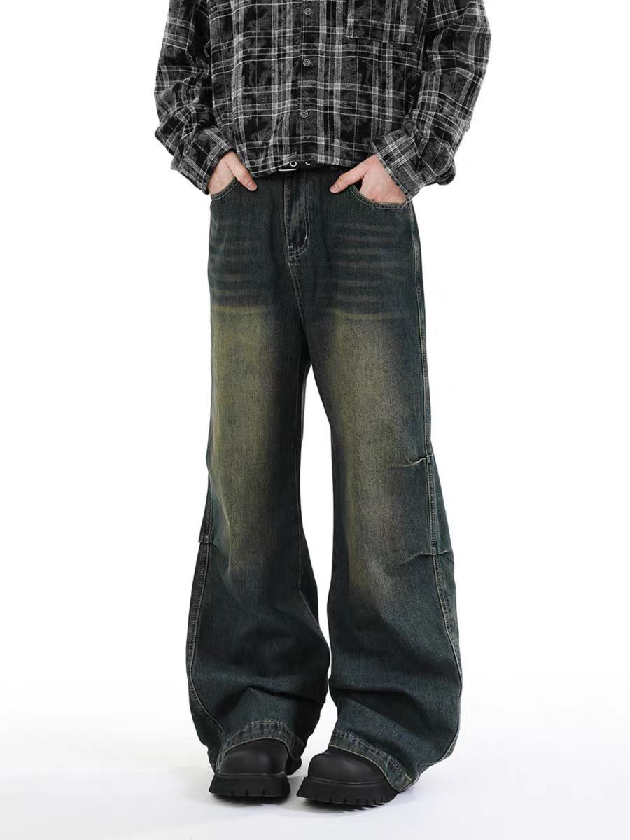Japanese Brand × Jean Street vintage Y2K baggy wide leg jeans Size US 32 / EU 48 - 2 Thumbnail