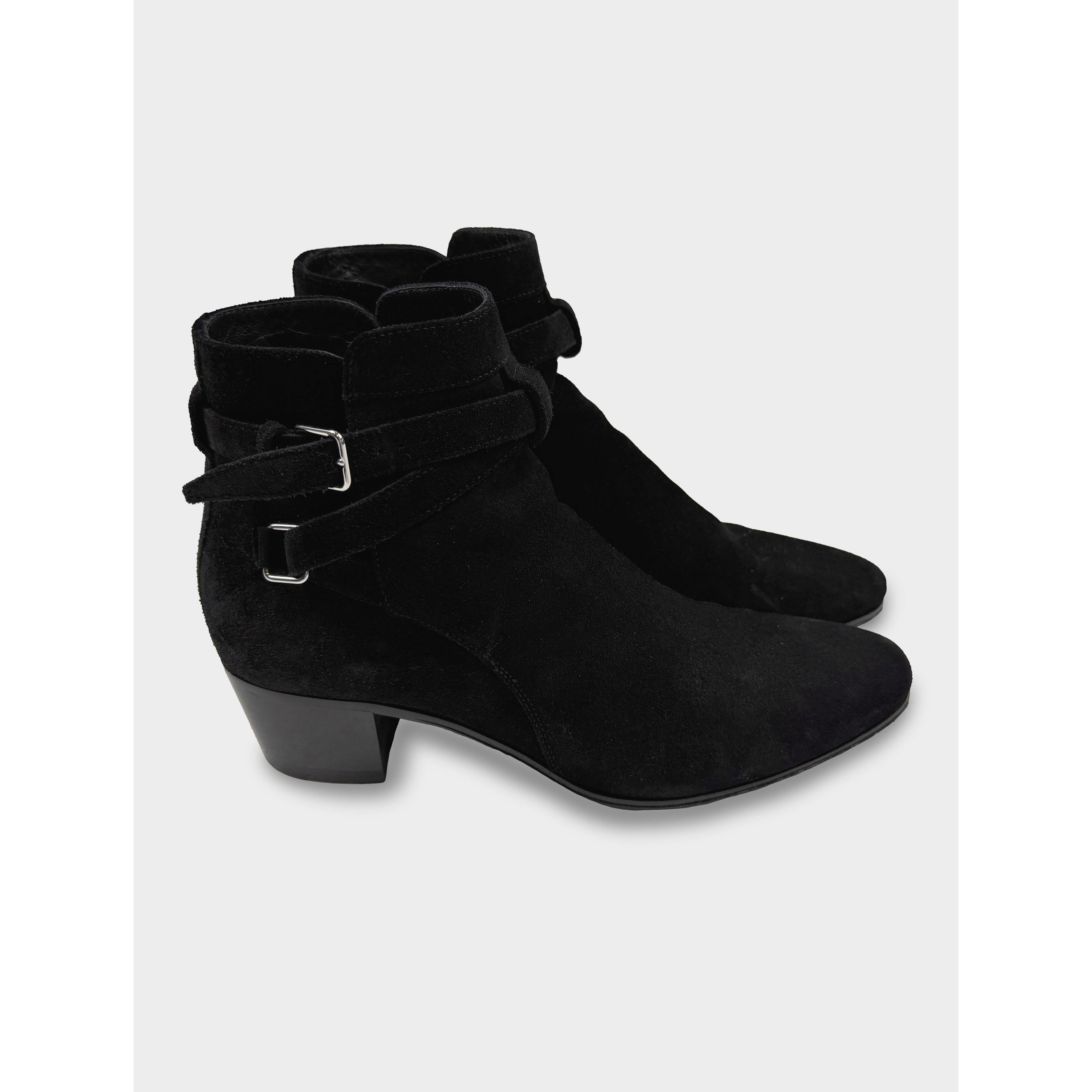 Saint Laurent Paris Saint Laurent suede harness ankle boots Size US 8.5 / IT 38.5 - 5 Thumbnail