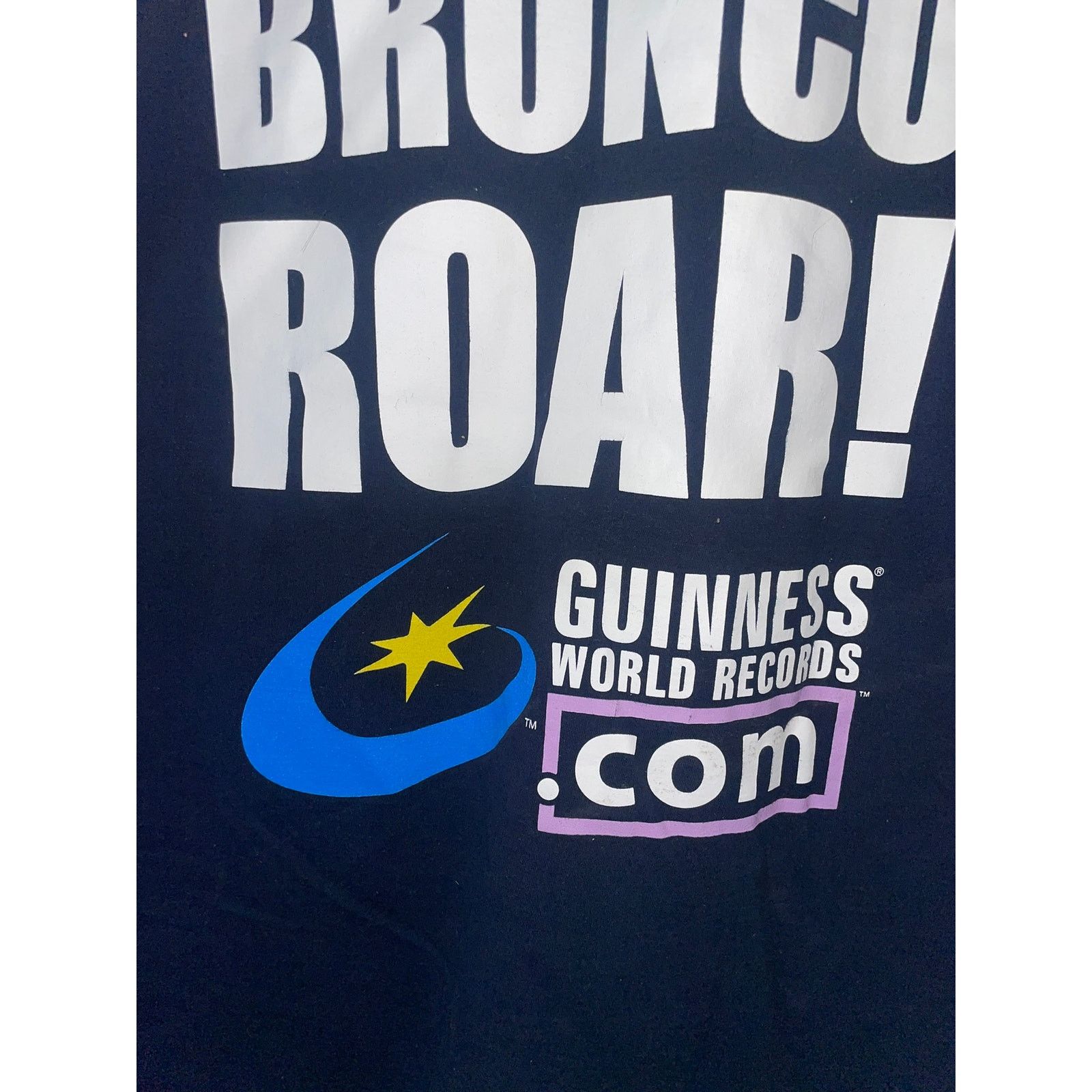 NFL 90s NFL Roar Broncos NFL Guinness World Record Shirt Denver Size US XL / EU 56 / 4 - 7 Thumbnail