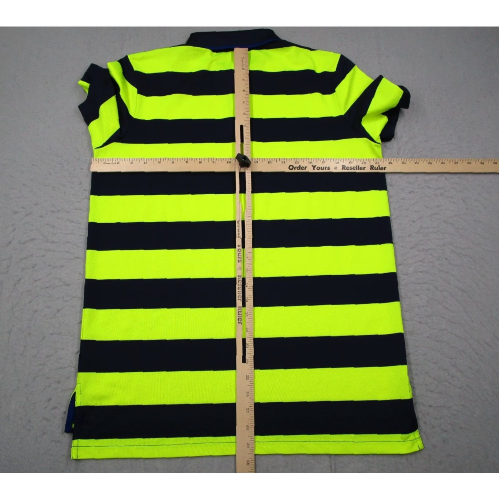 RLX Ralph Lauren RLX Ralph Lauren Shirt Mens M Yellow Striped Polo Performance Wicking Golf Polo Shirt Size US M / EU 48-50 / 2 - 6 Thumbnail