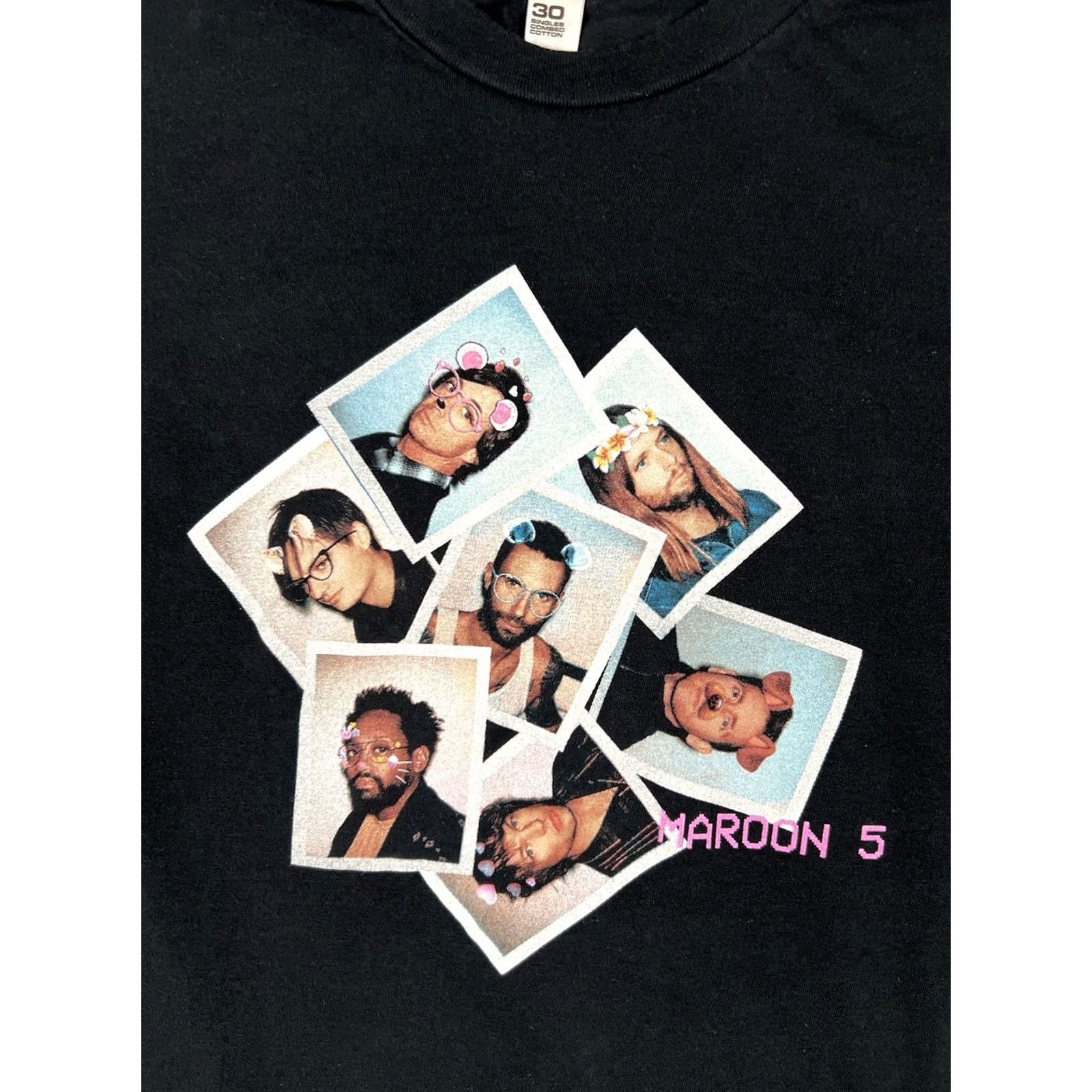 Doublet Maroon 5 T-Shirt Red Pill Blues Tour Womens Size M Double-Sided Casual Short Sleeve Cotton Black Dry Pullover Basic Shirt Music Rock Adults Womens Size M / US 6-8 / IT 42-44 - 2 Thumbnail