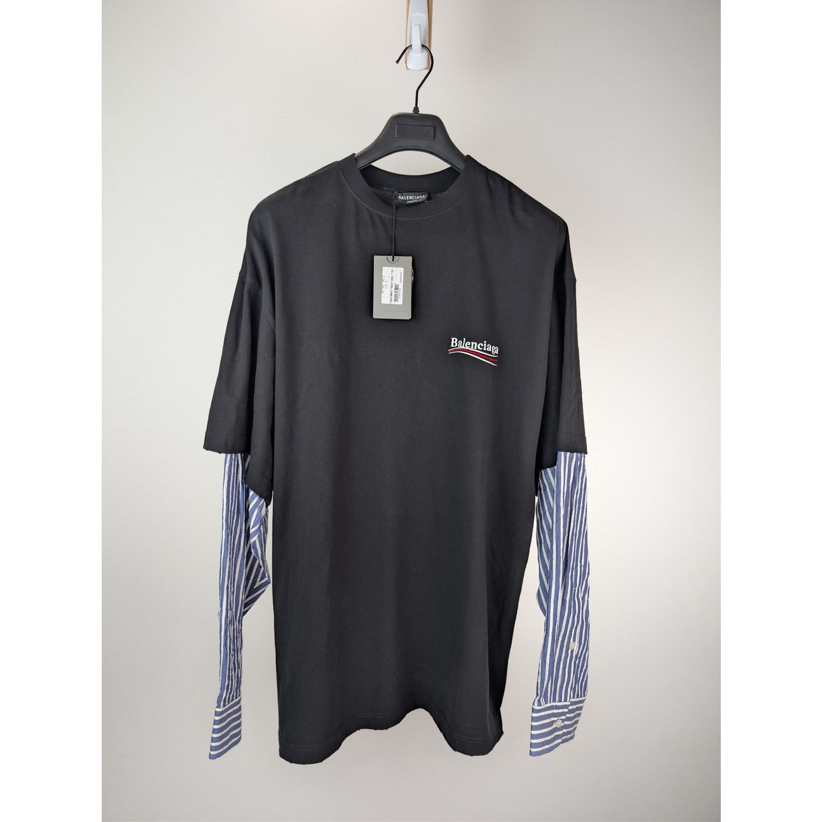 Balenciaga o1rshd1 Q:2 / Political Campaign Layered Jersey T-Shirt Size US XL / EU 56 / 4 - 9 Thumbnail