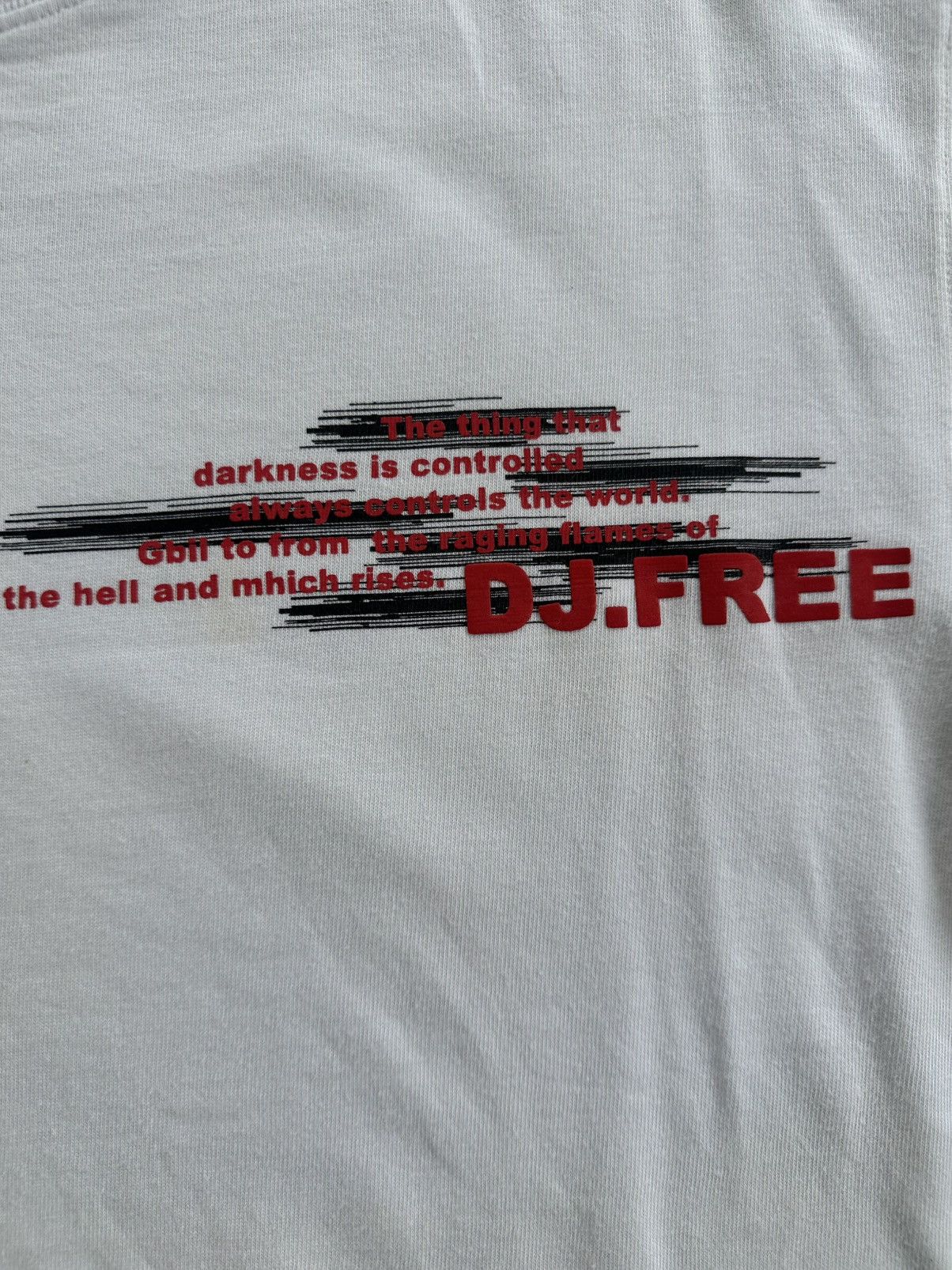 Japanese Brand × Vintage VINTAGE DJ.FREE DOUBLE LAYER NECK AND CUFF LS TEE Size US L / EU 52-54 / 3 - 5 Thumbnail